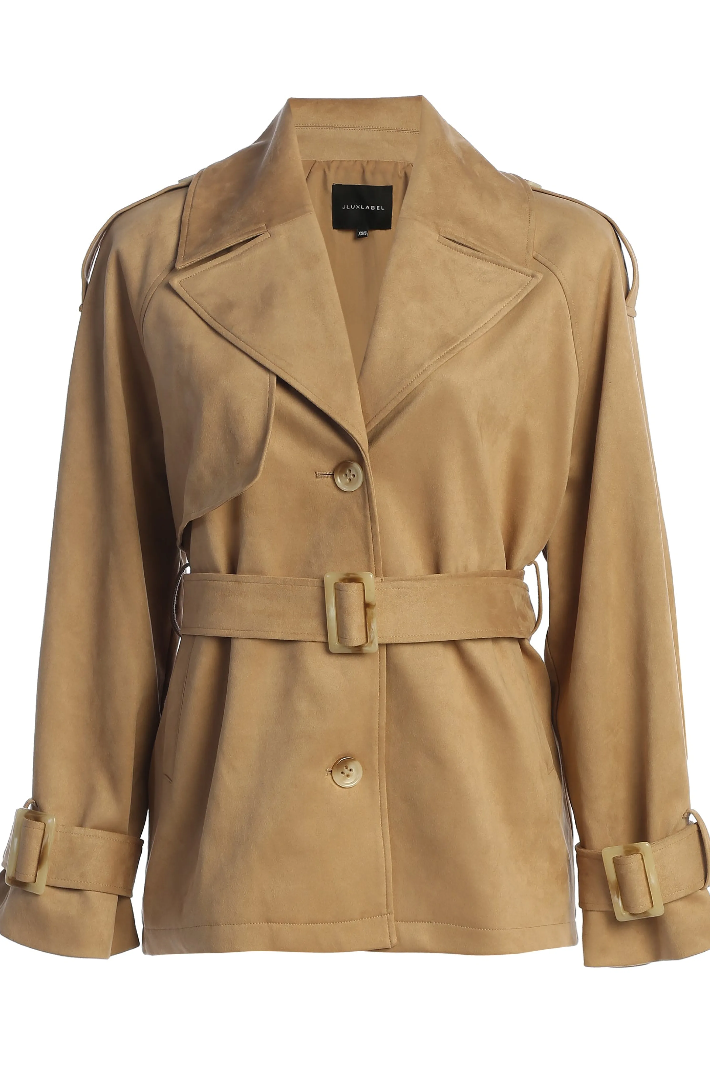 Beige Nightfall Suede Jacket
