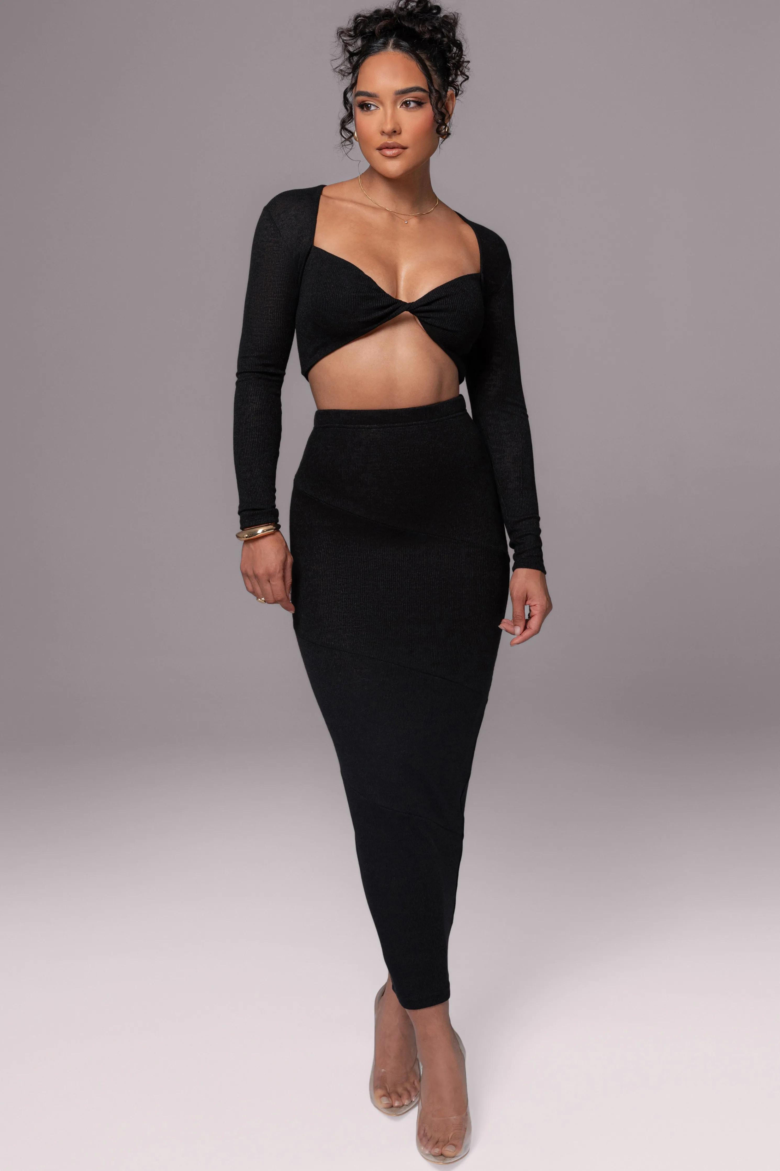Black All About You Skirt Set
