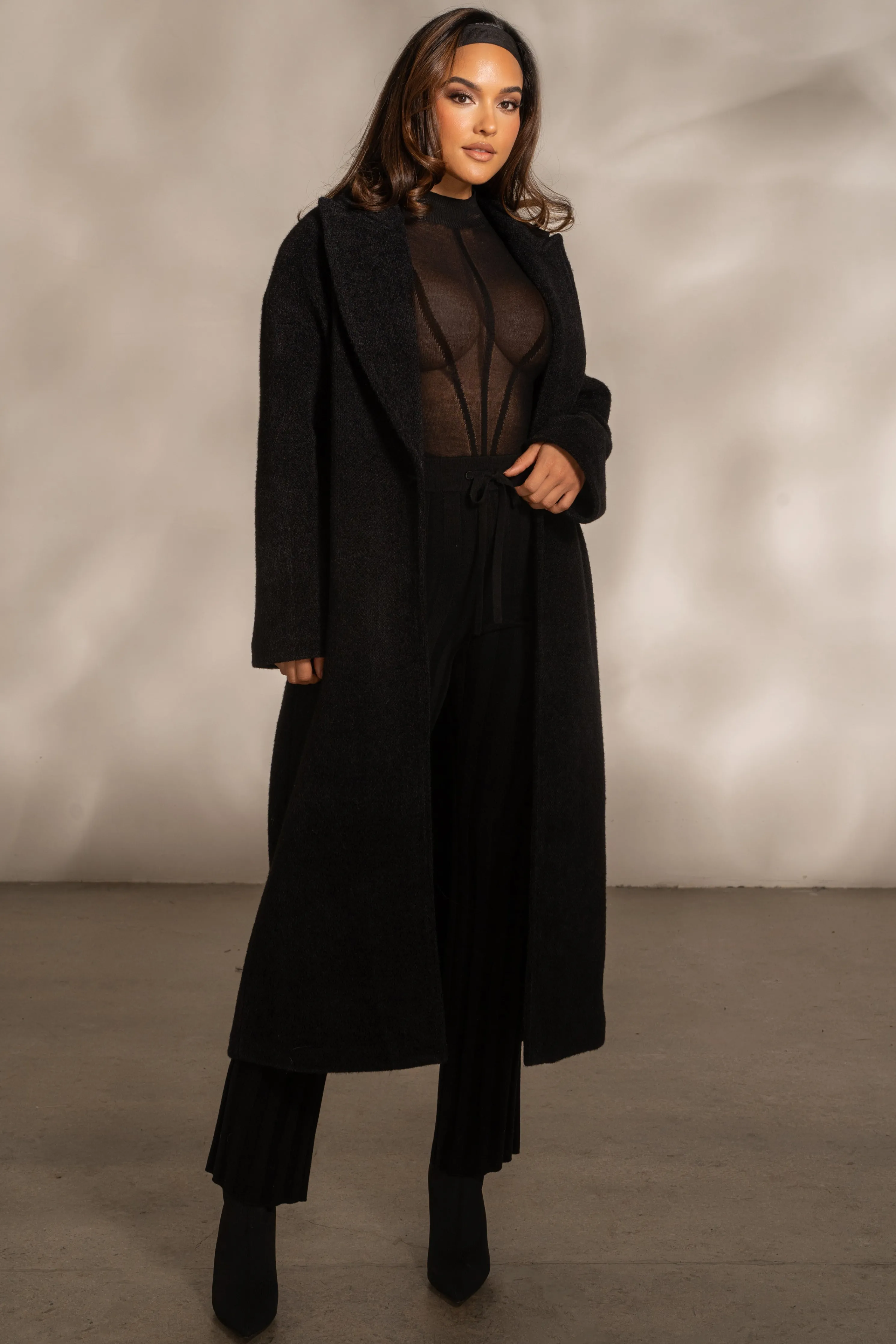 Black Dion Oversized Coat