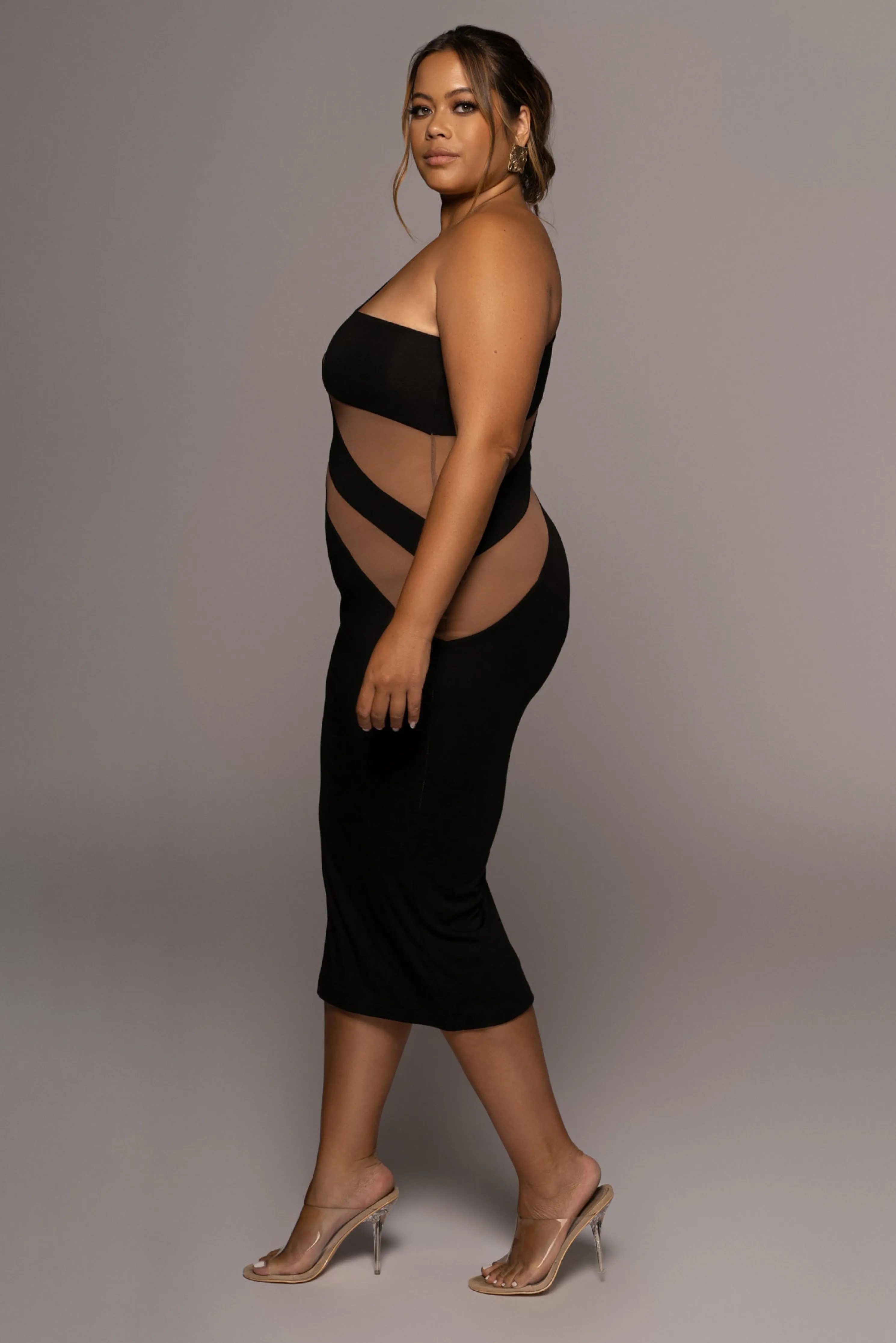 Black Eyes For You Midi Dress