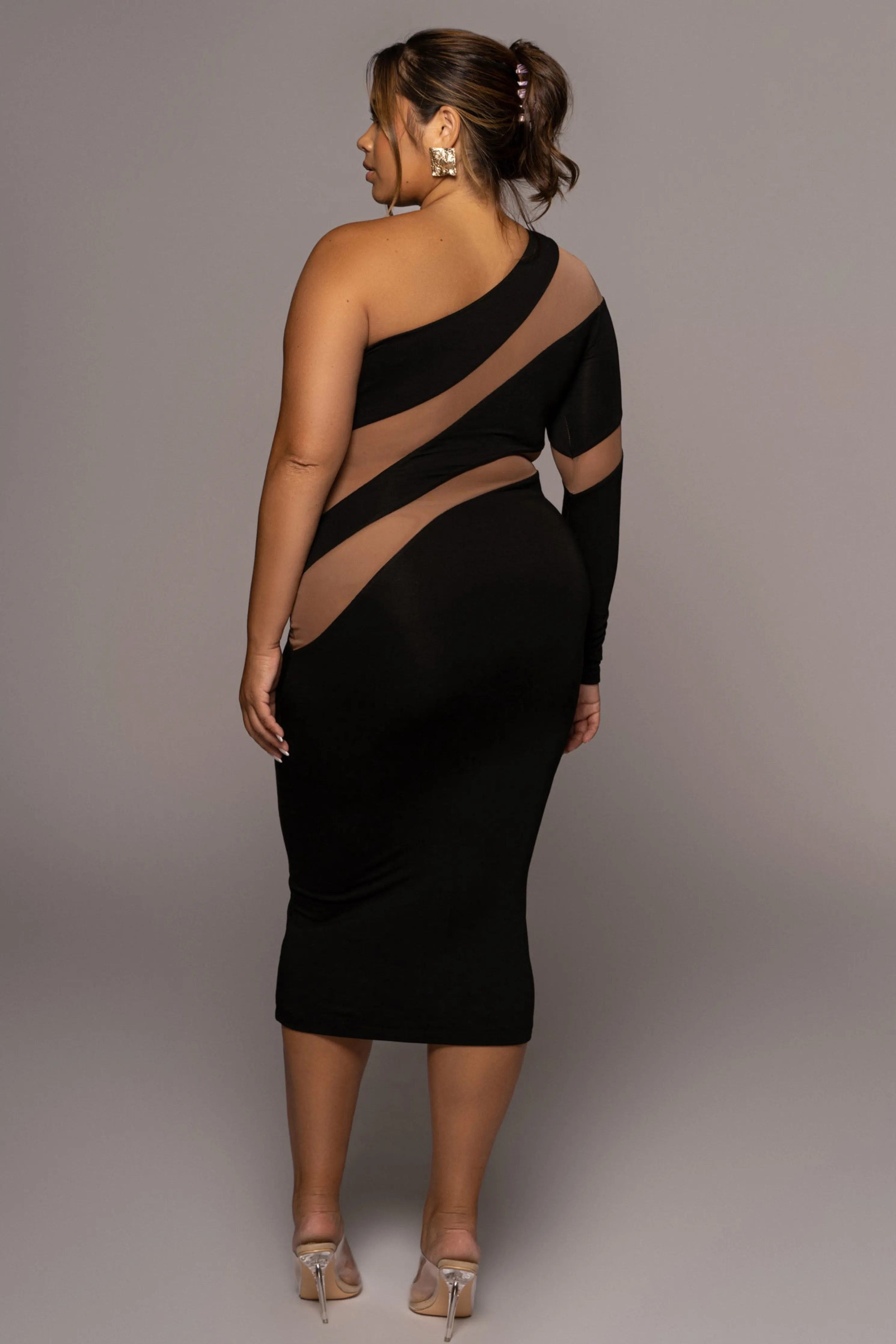 Black Eyes For You Midi Dress