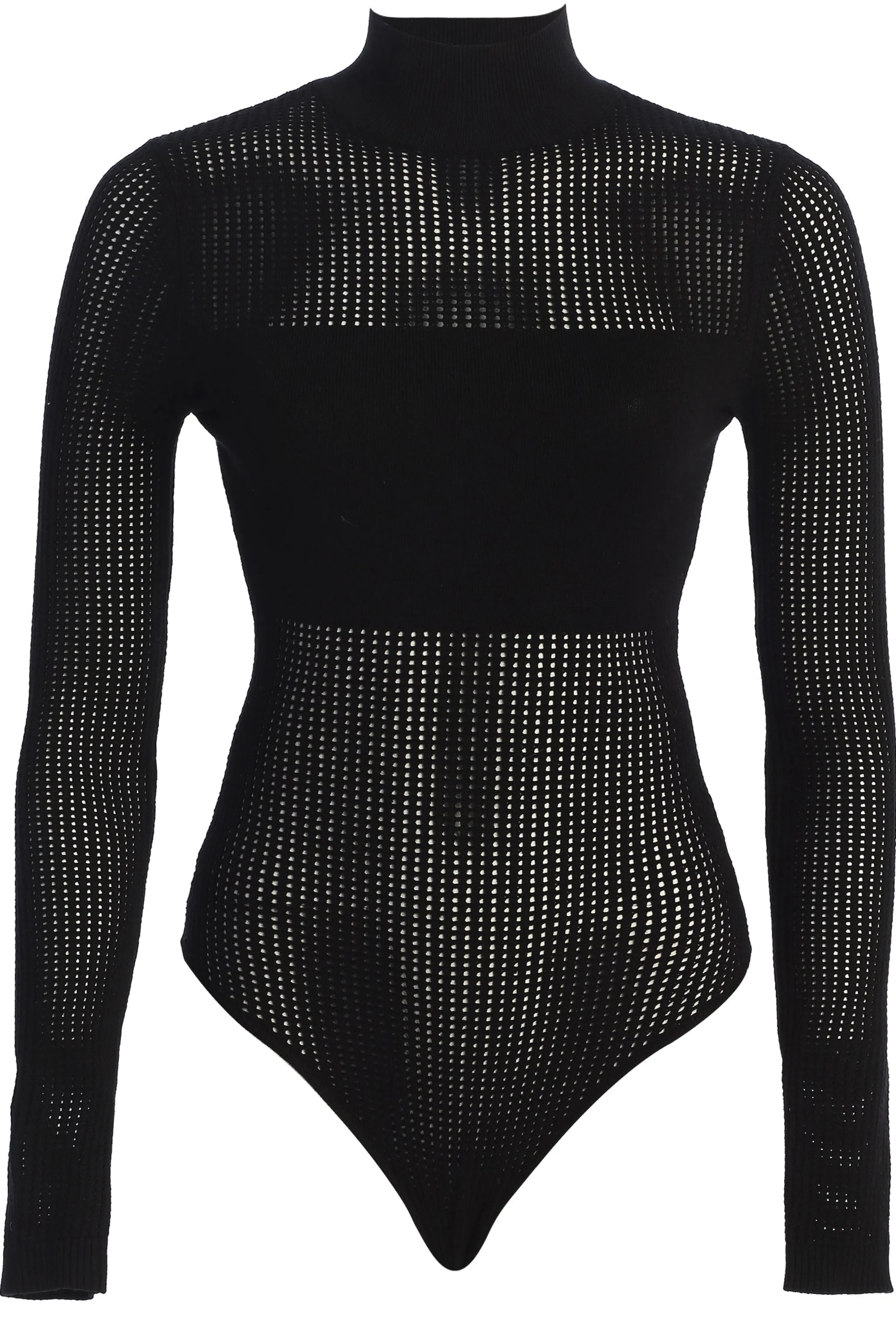 Black Klaudette Knit Bodysuit