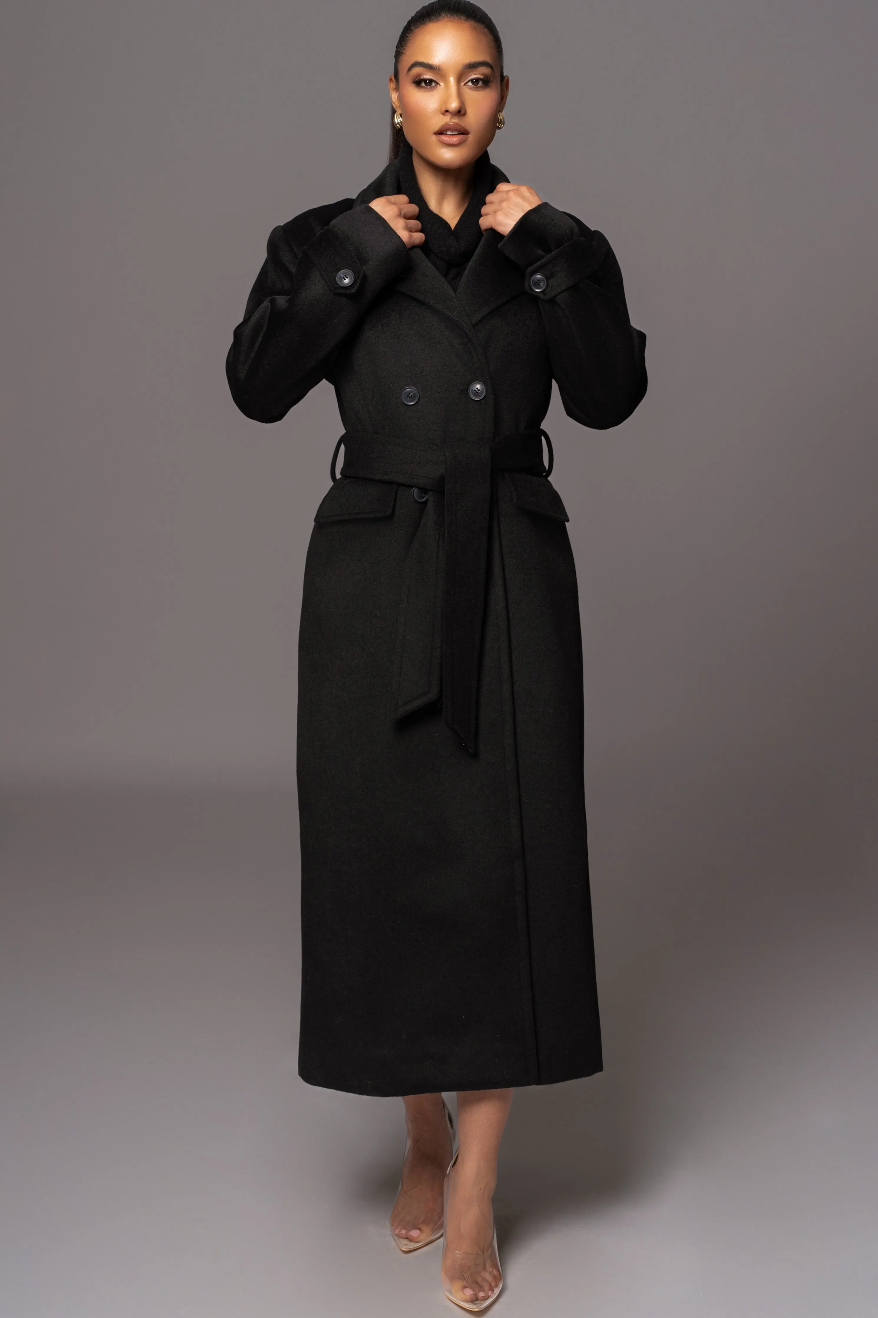 Black Rain Or Shine Longline Coat