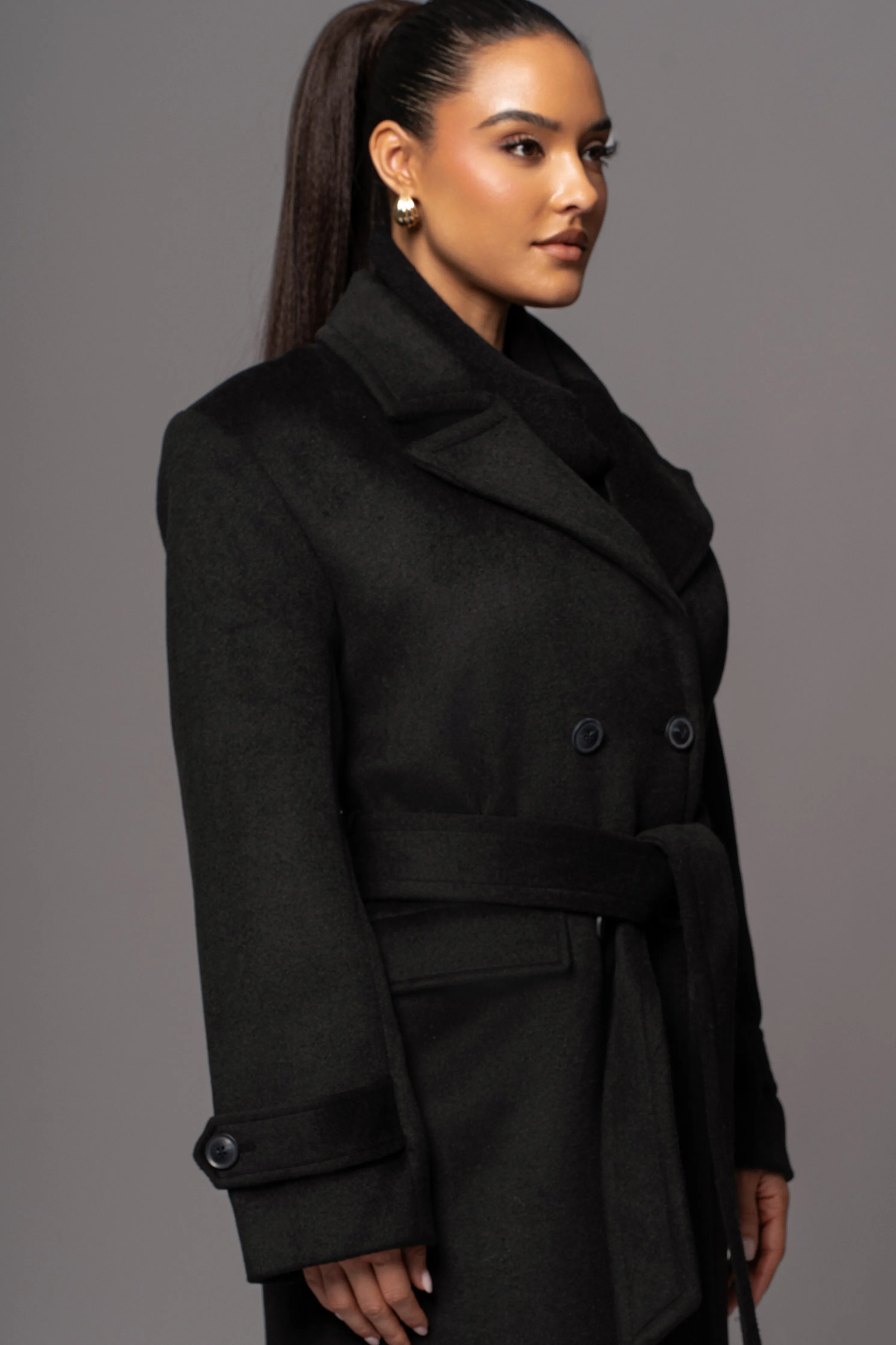 Black Rain Or Shine Longline Coat