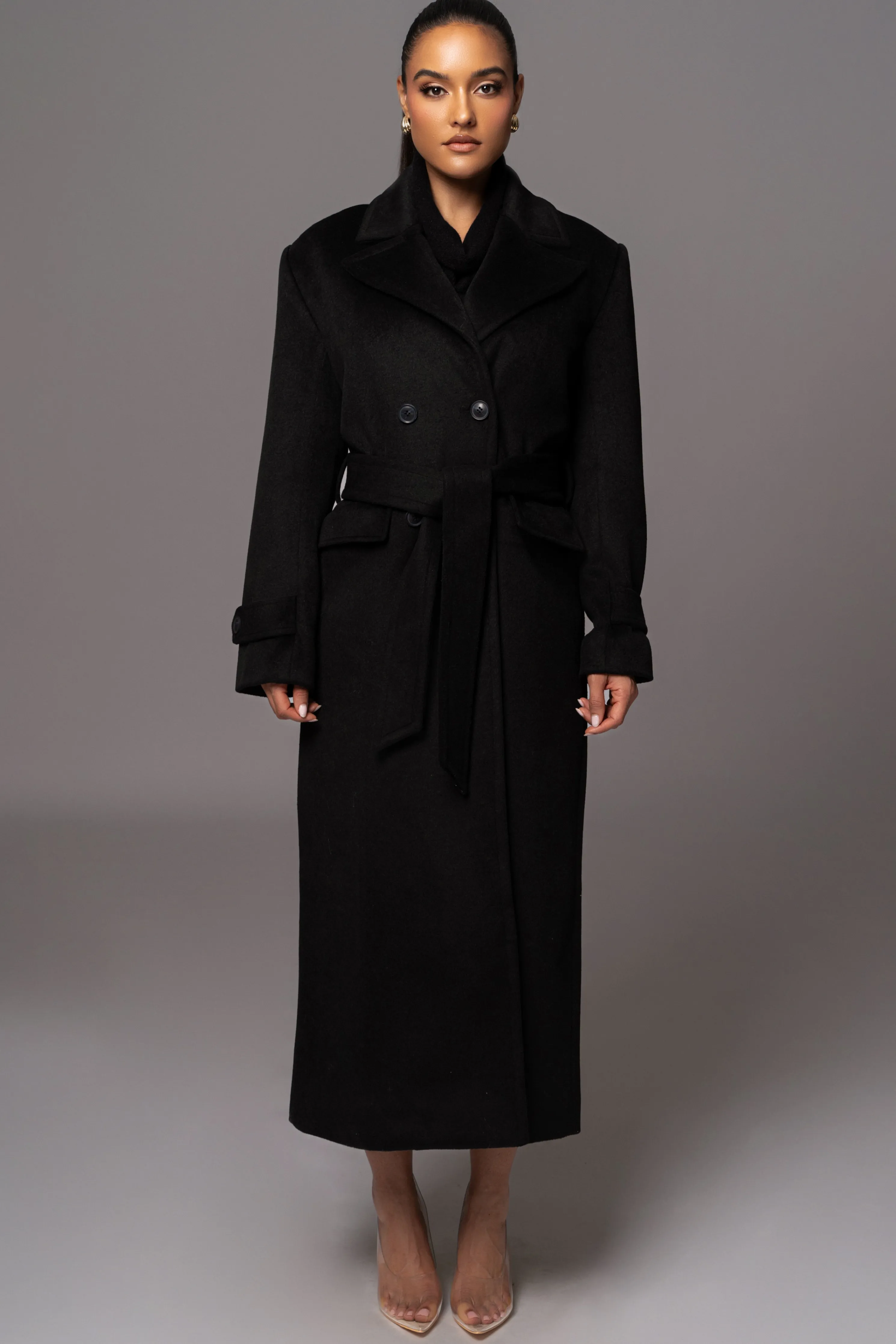 Black Rain Or Shine Longline Coat