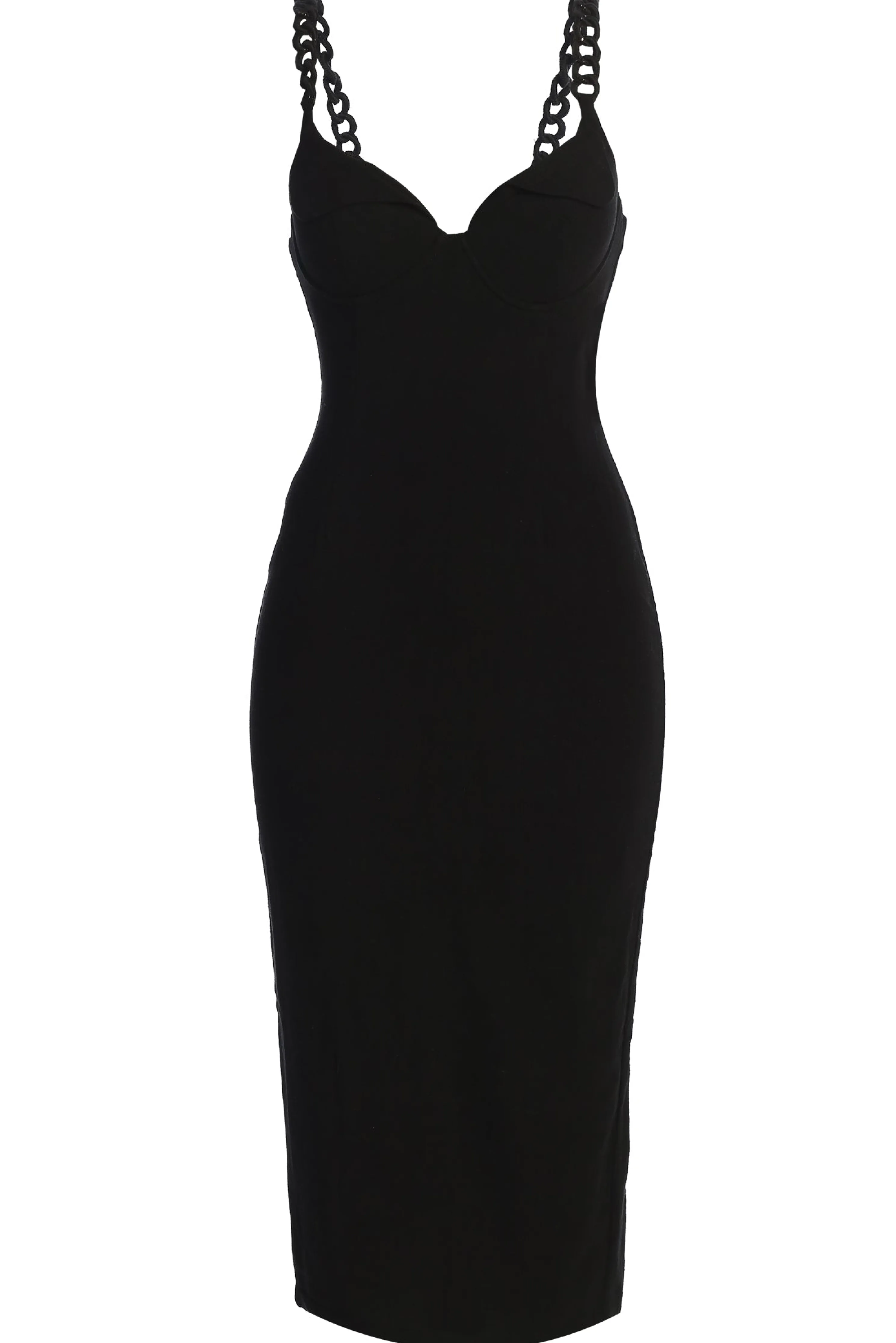 Black Secret Hideout Linen Dress