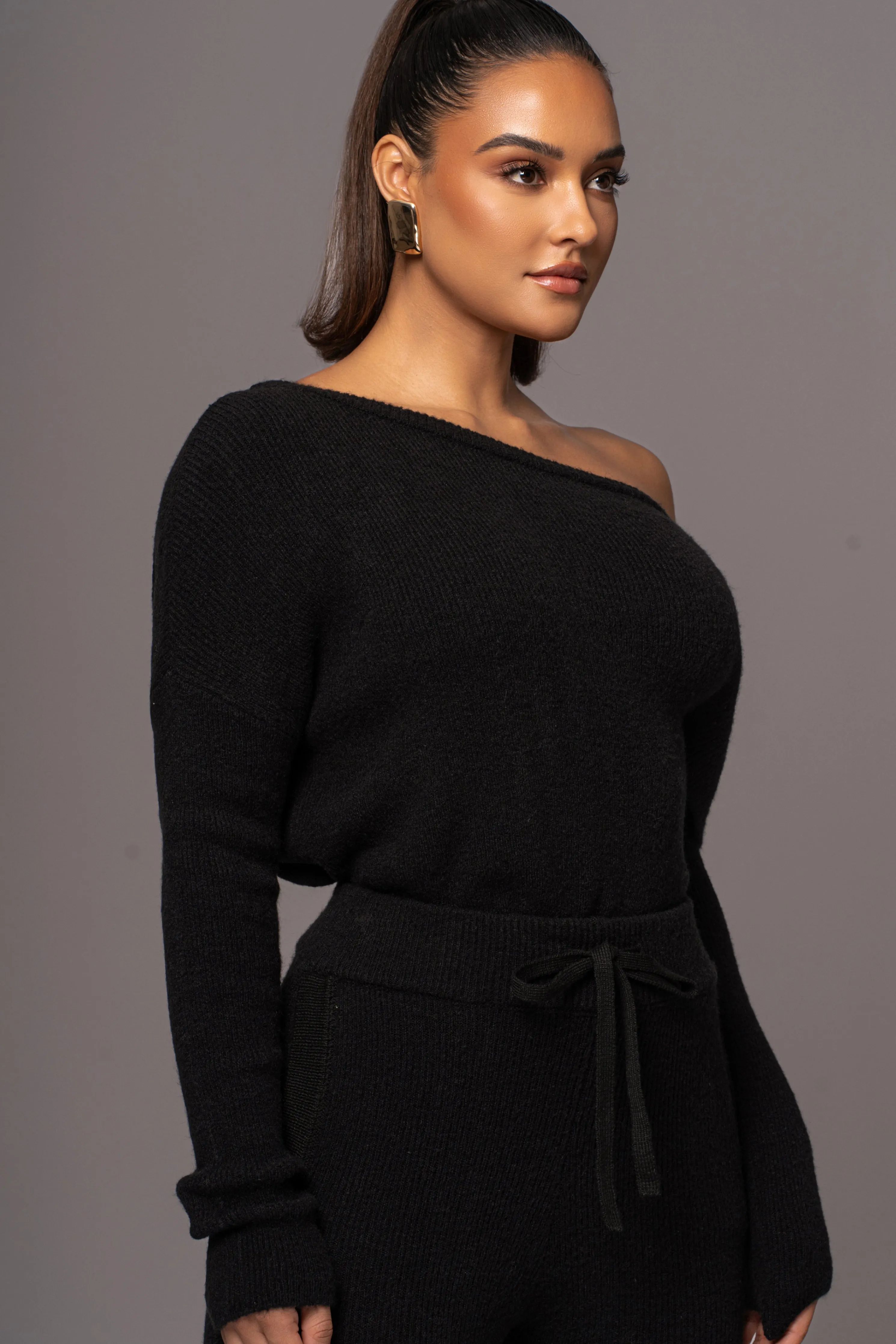 Black Sedona Knit Pant Set