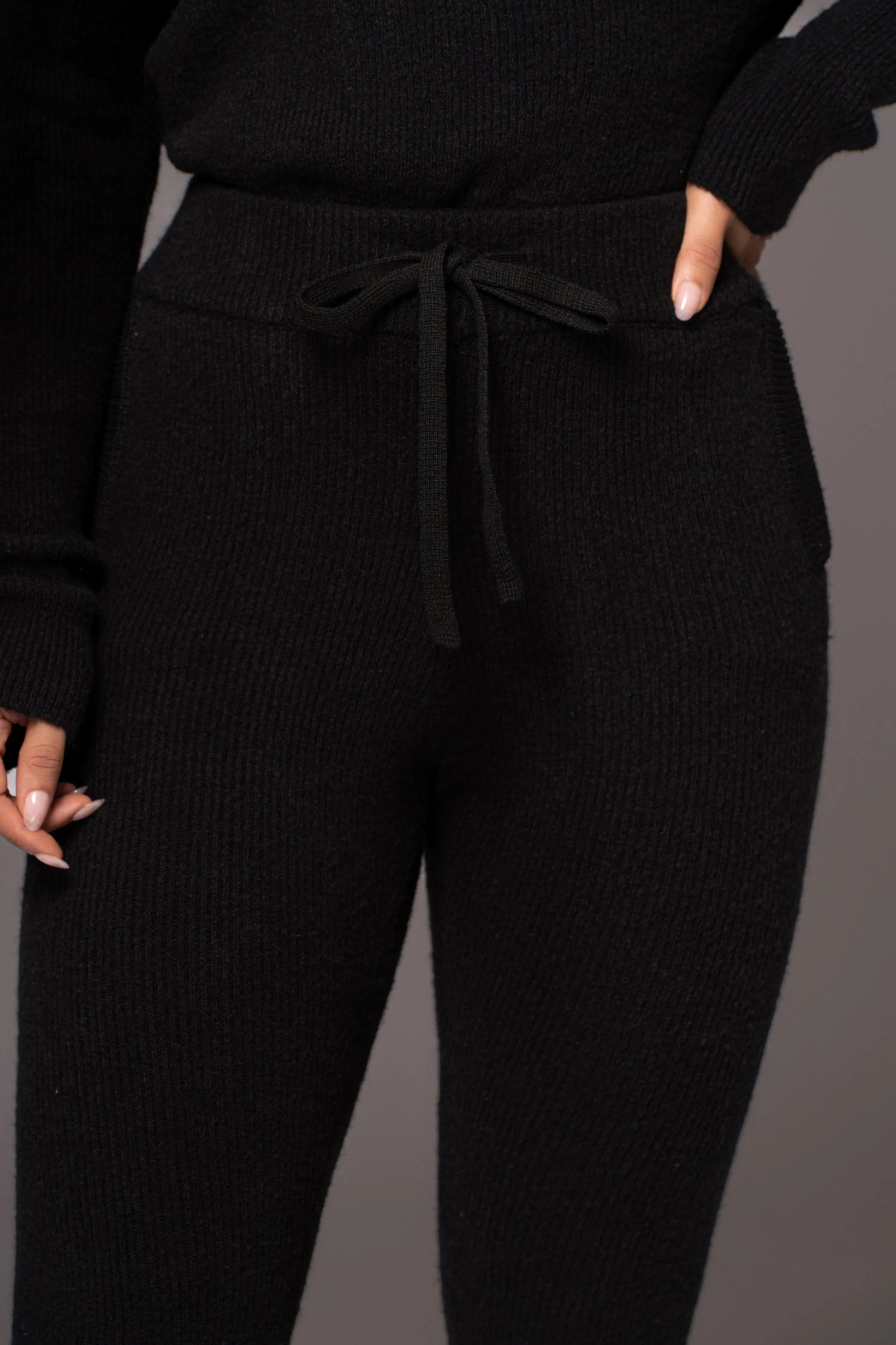 Black Sedona Knit Pant Set