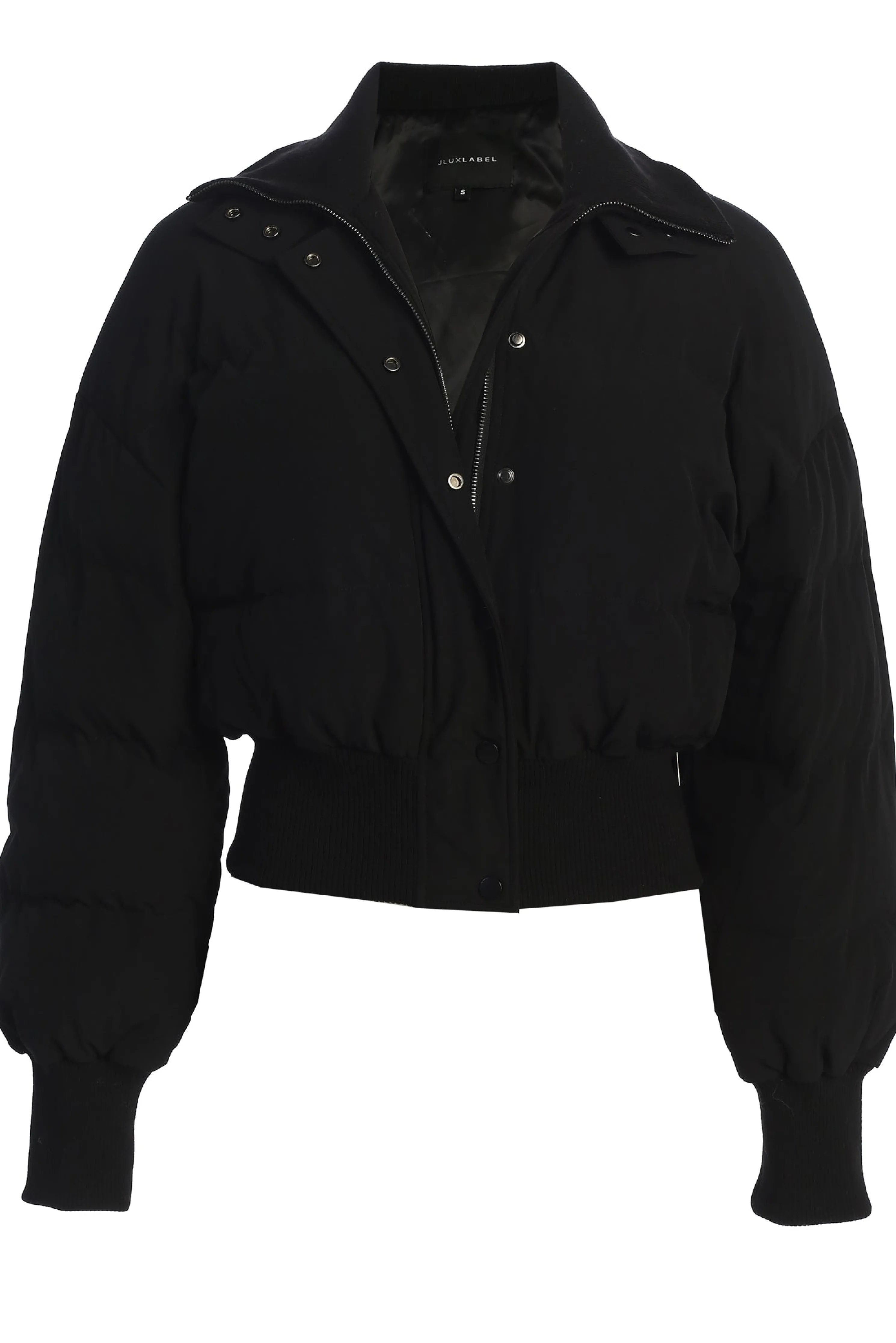 Black Stassie Ribbed Jacket