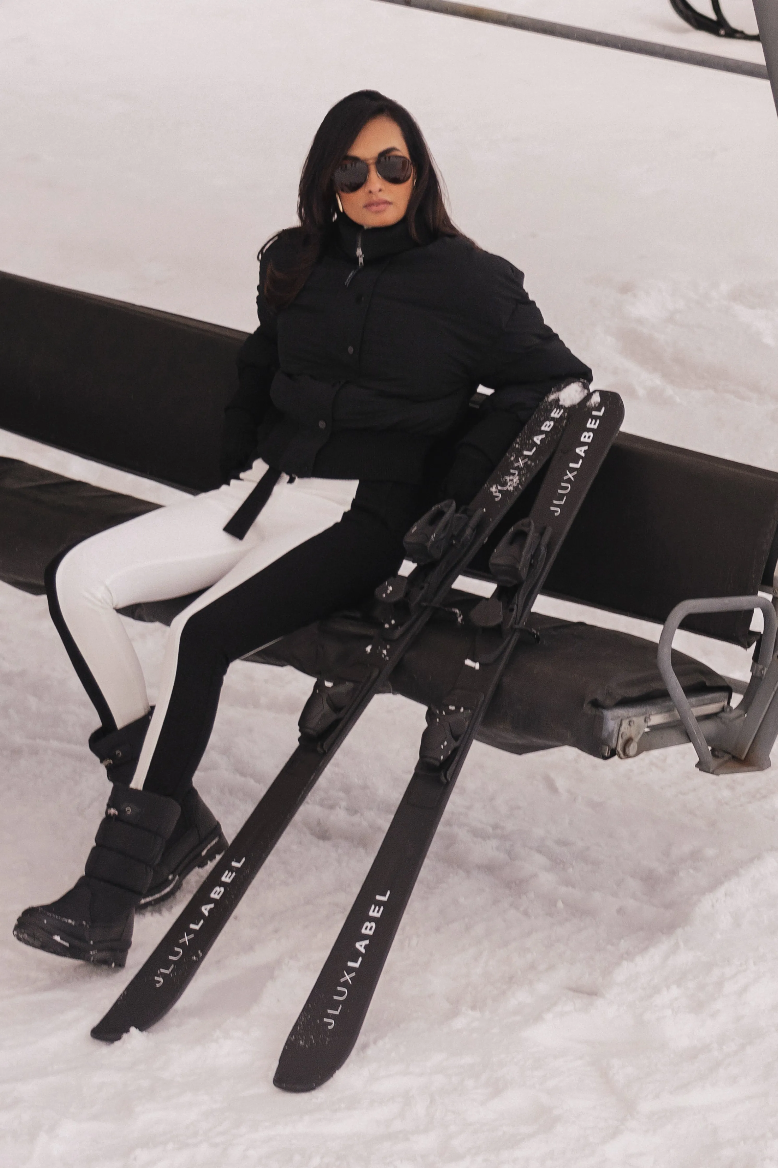 Black Stassie Ribbed Jacket