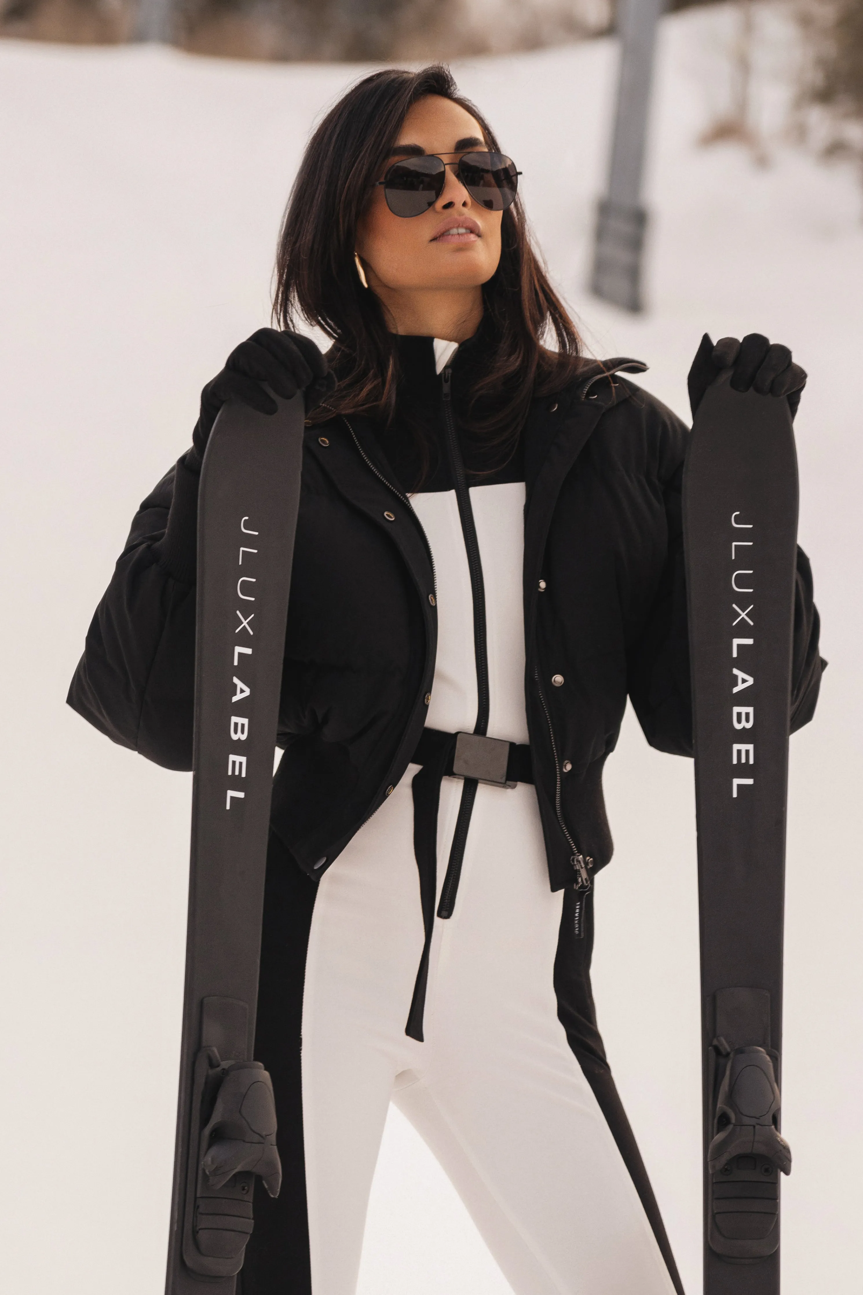 Black Stassie Ribbed Jacket