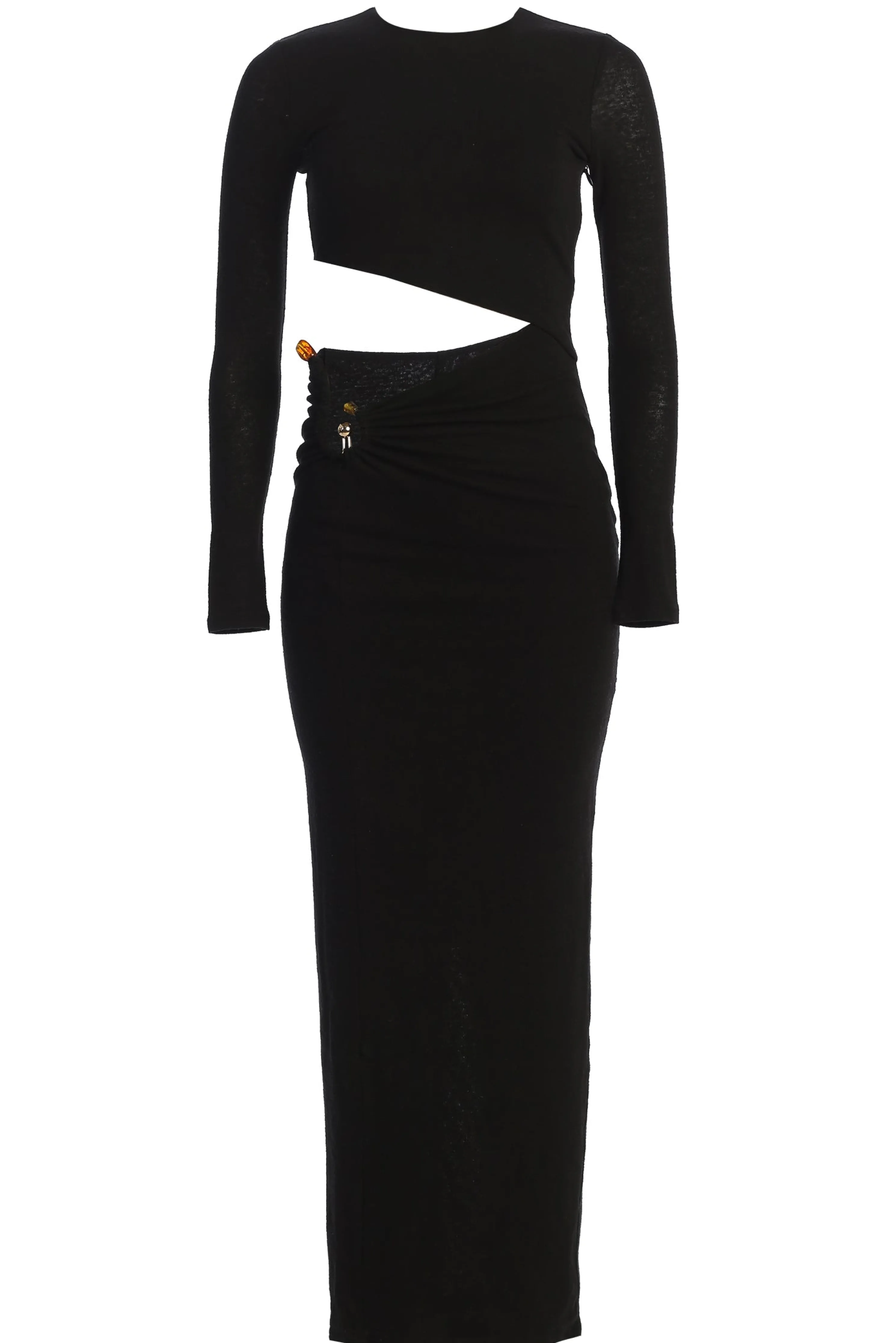 Black Summer Romance Cutout Dress
