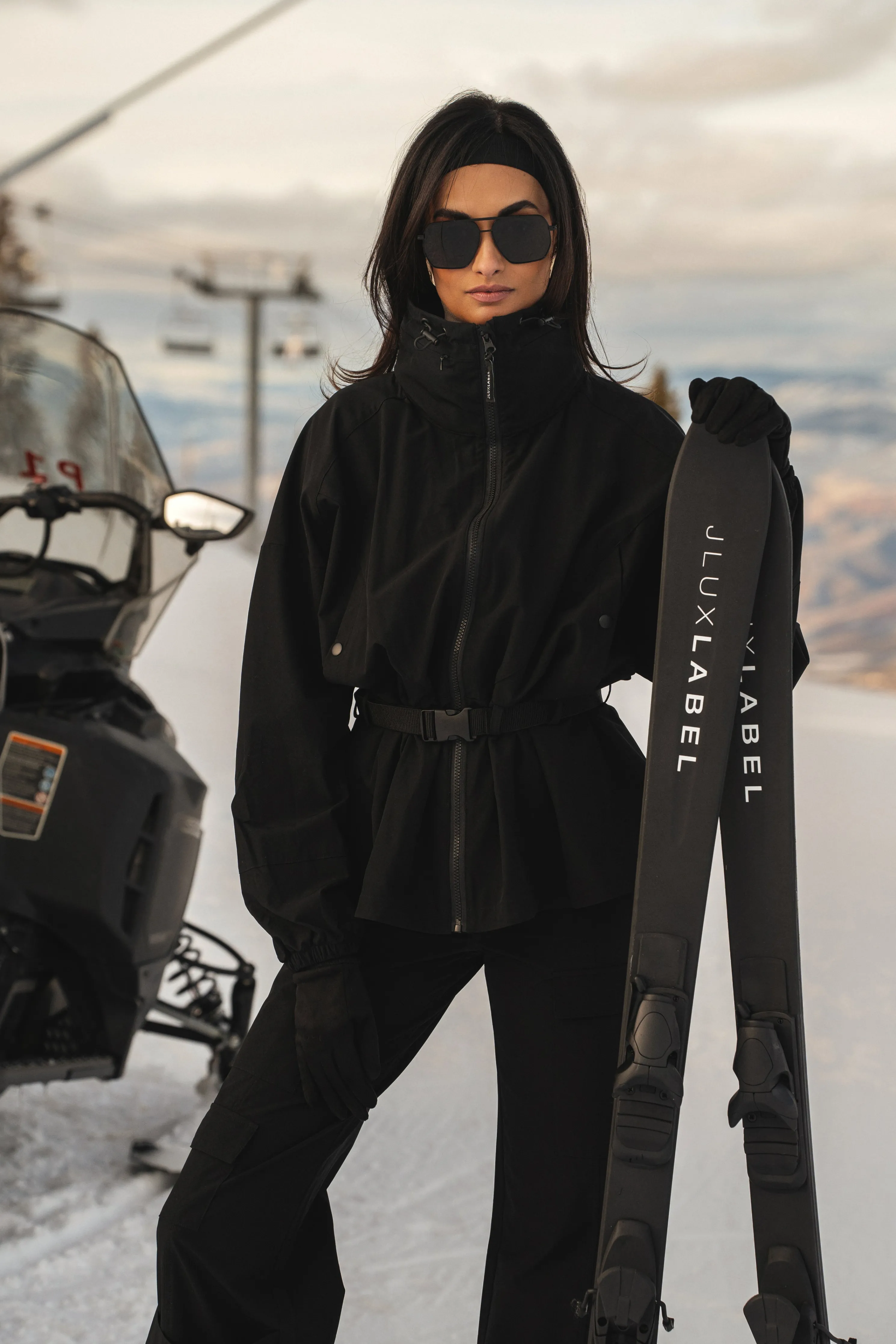 Black Willow Belted Jacket