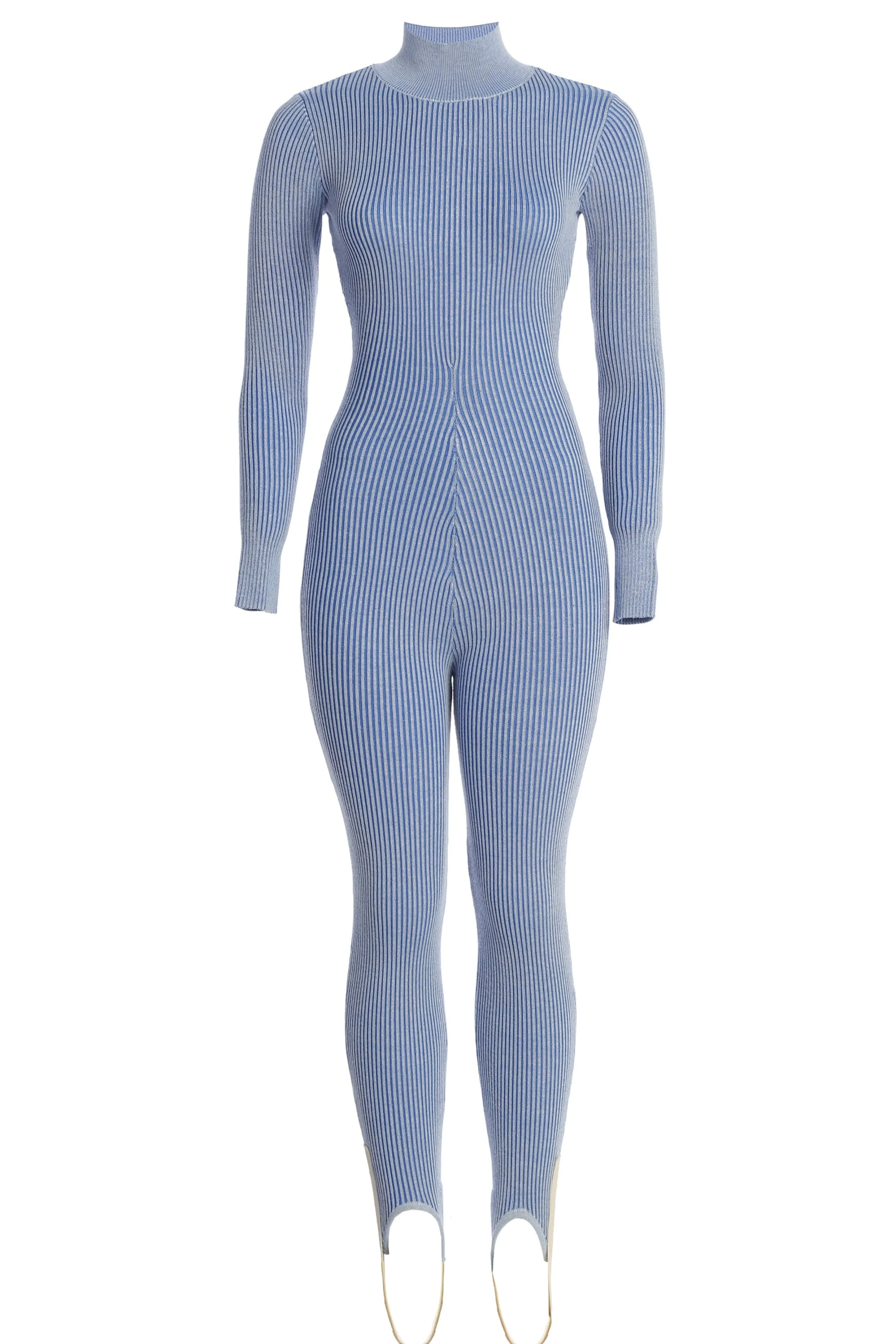 Blue In Control Stirrup Jumpsuit