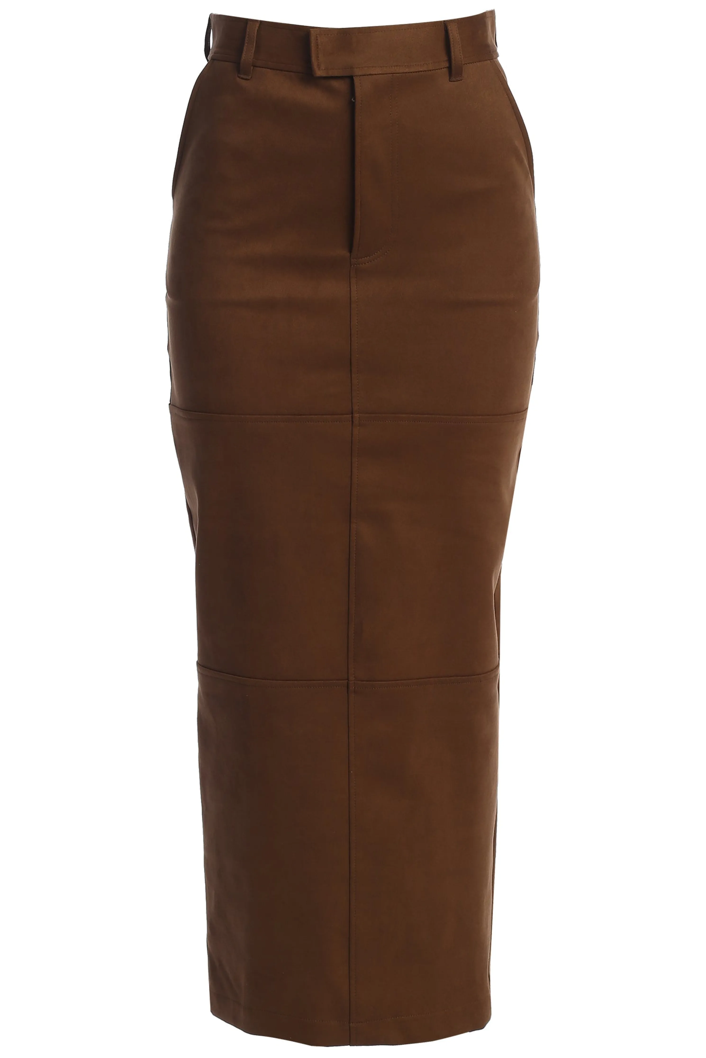 Chocolate Joy Suede Maxi Skirt