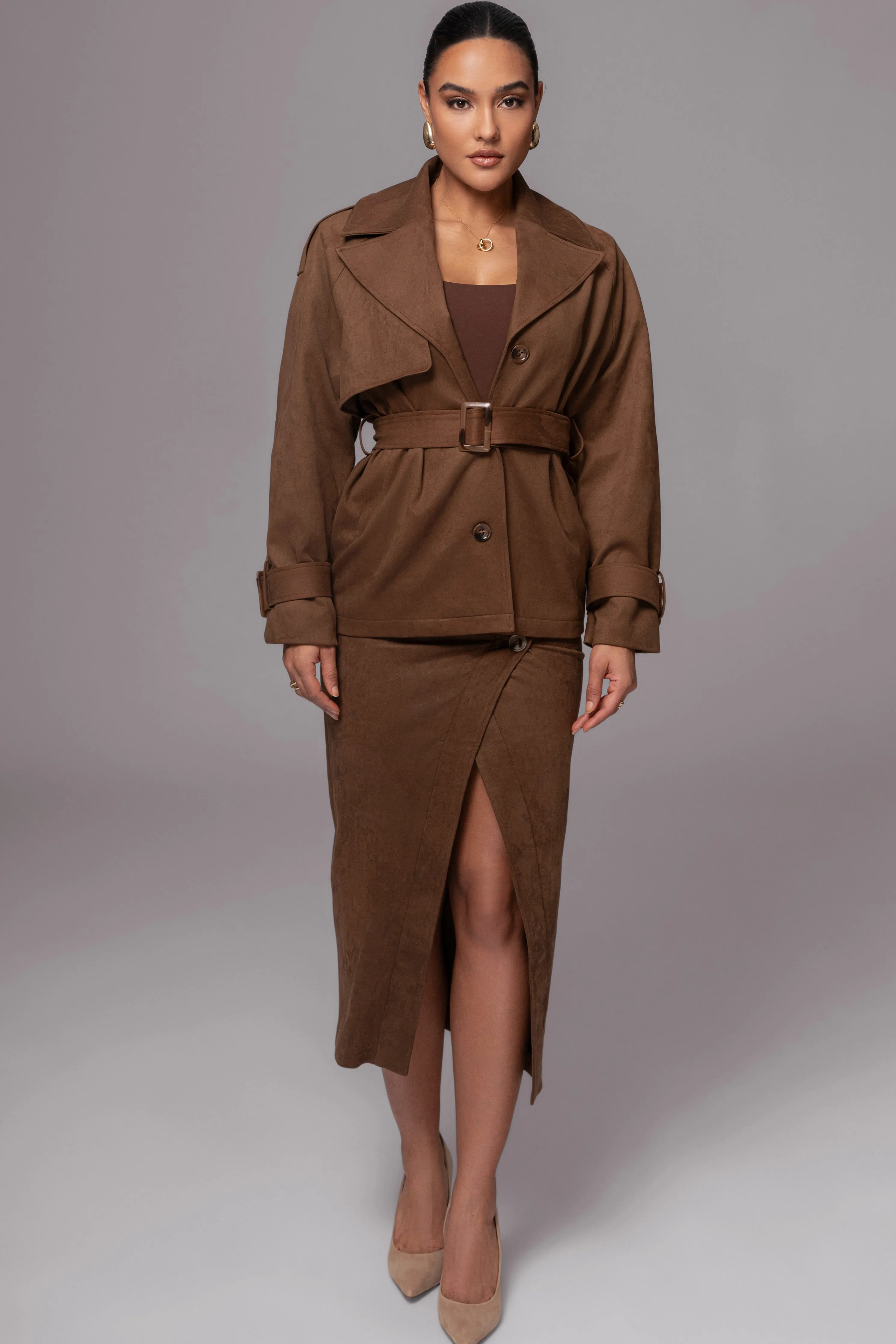 Chocolate Nightfall Suede Jacket