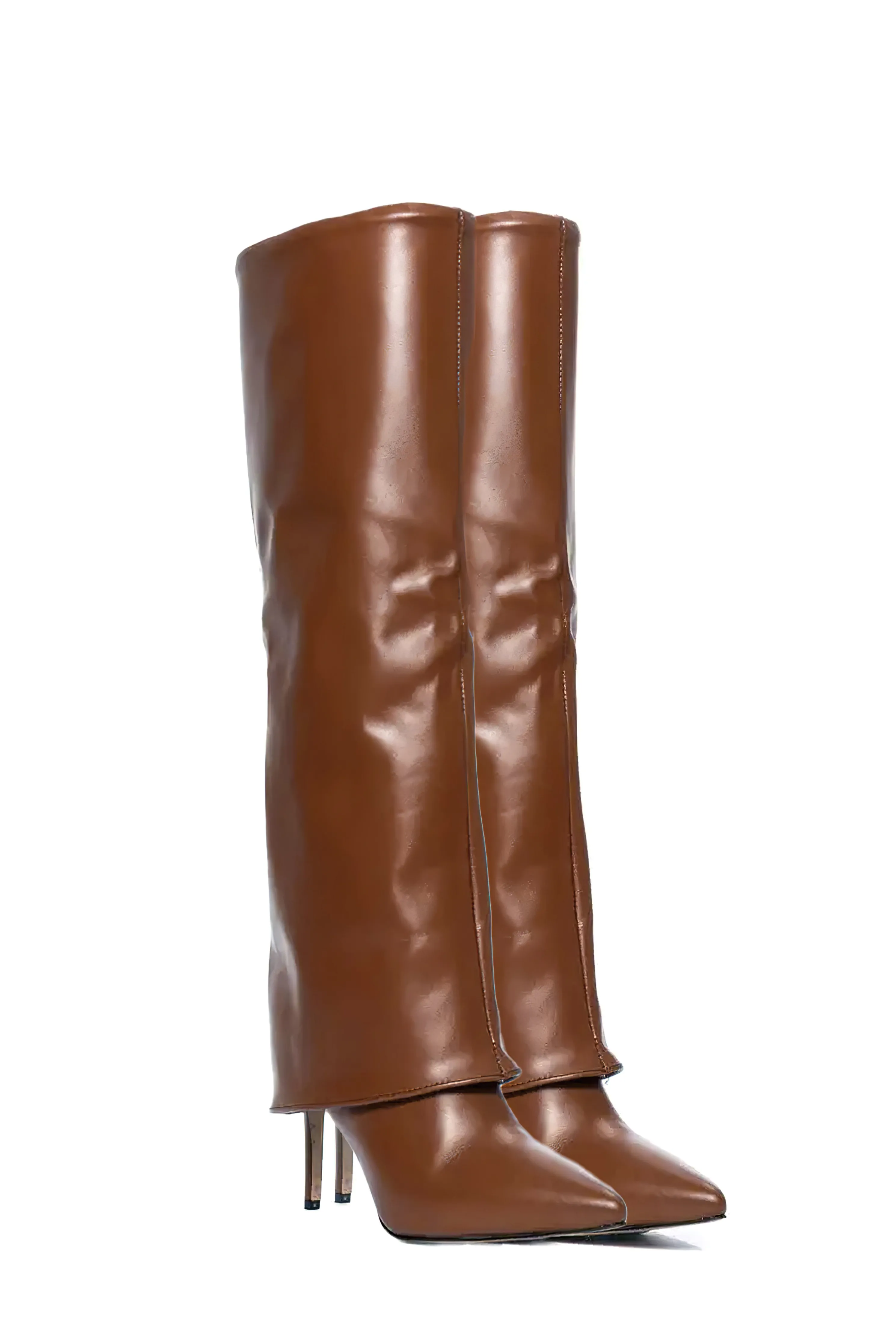 Chocolate Passage Faux Leather Boots
