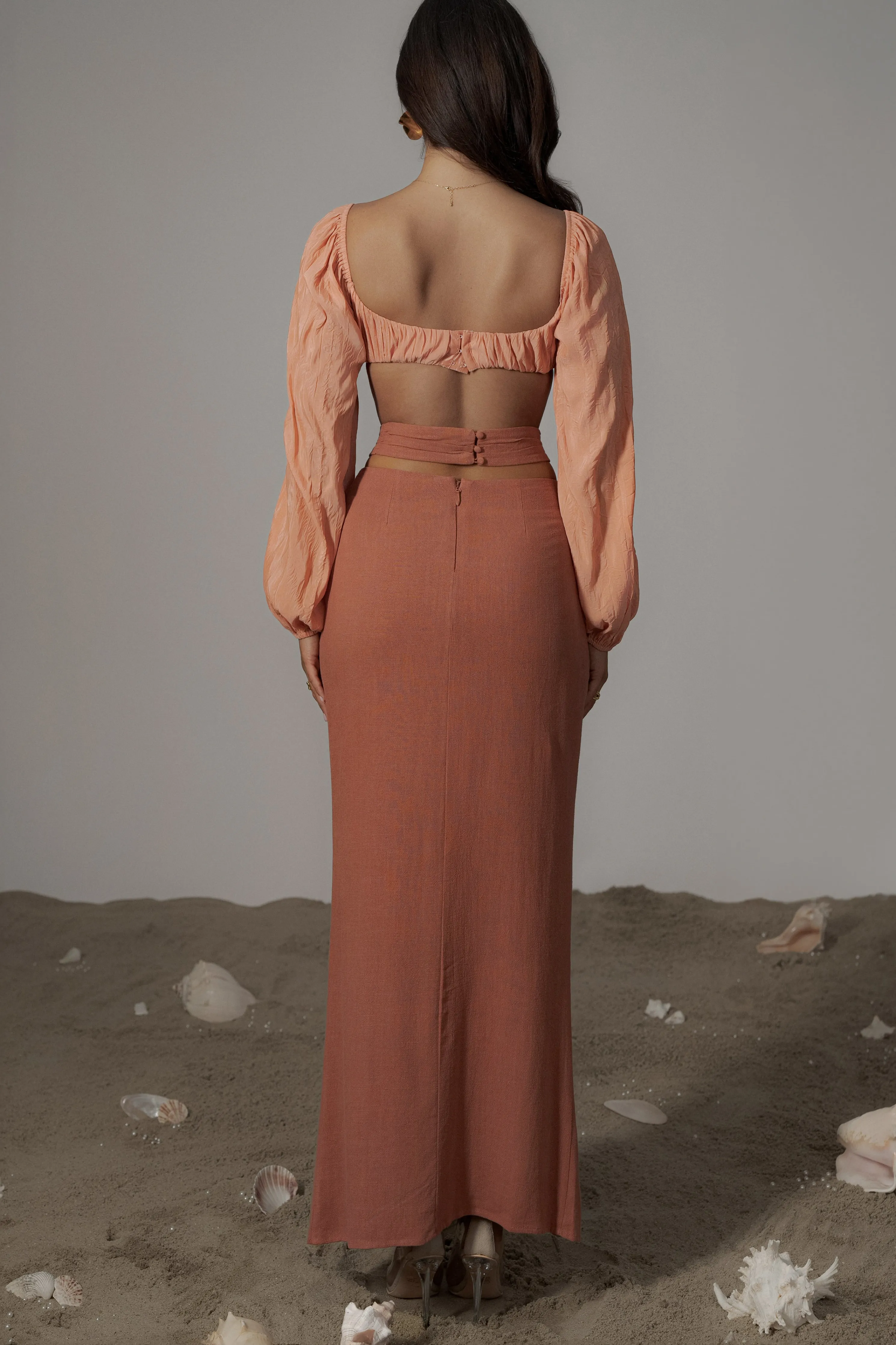 Coral Carey Long Sleeve Top