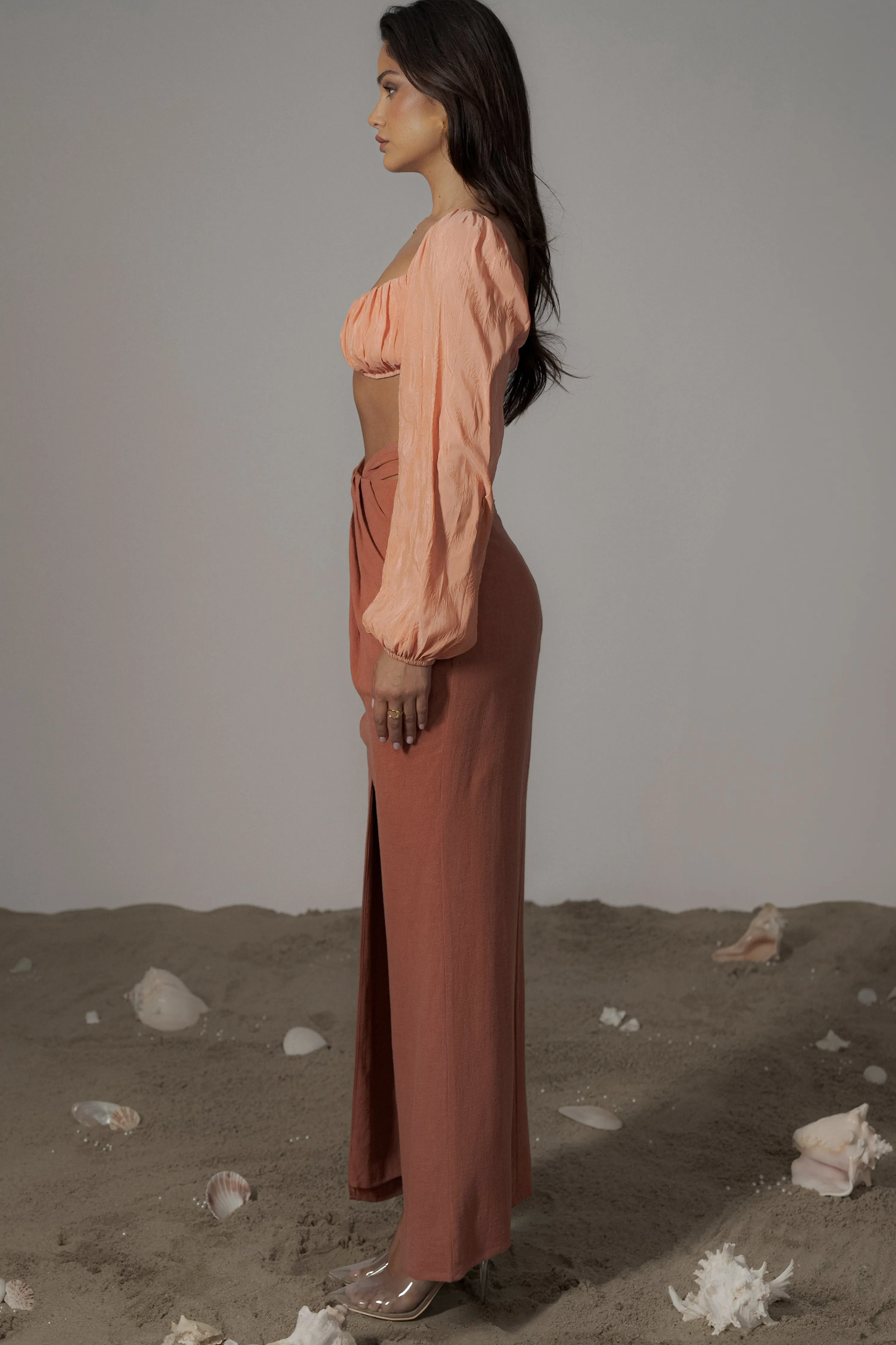 Coral Carey Long Sleeve Top