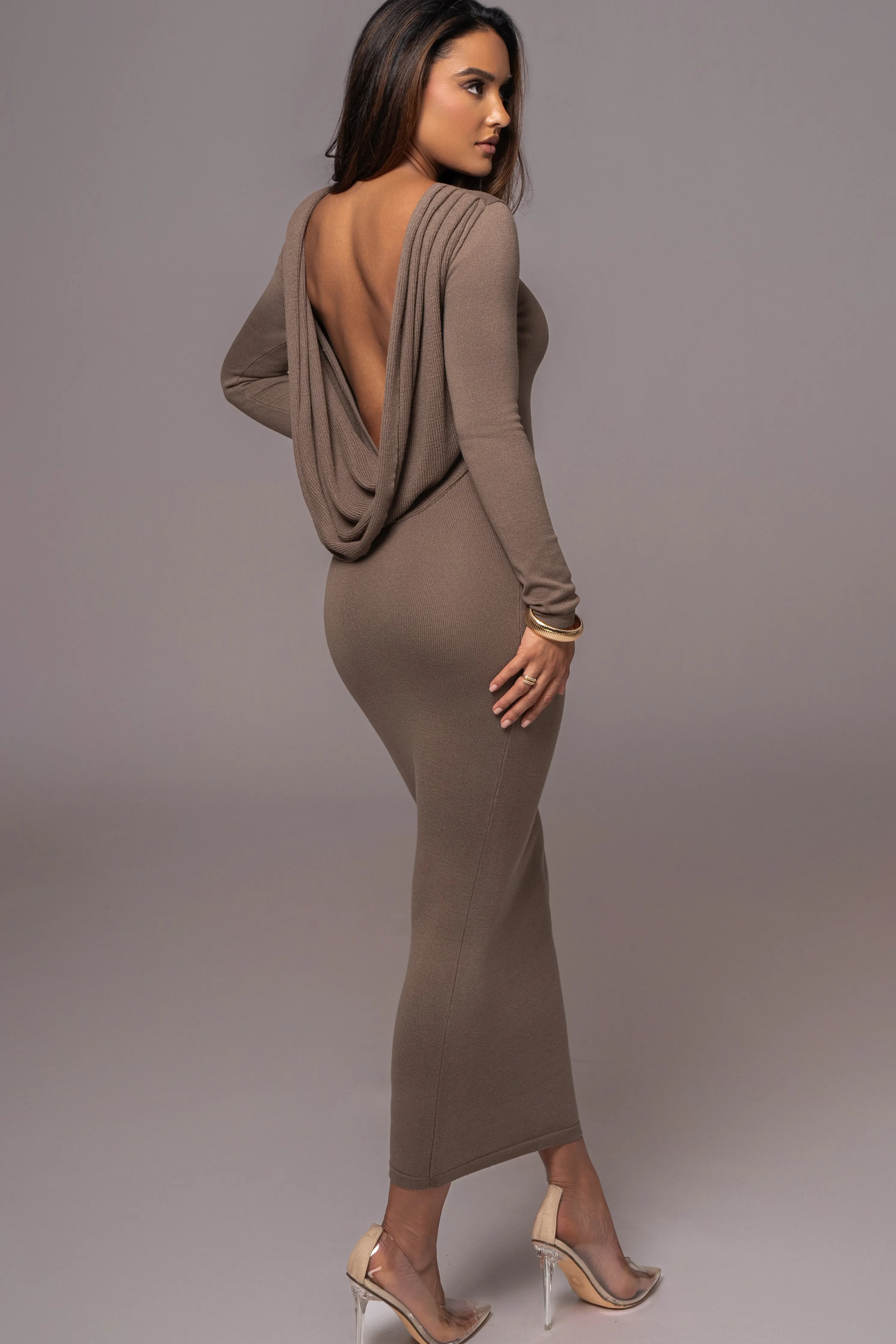 Deep Olive Heavenly Knit Maxi Dress
