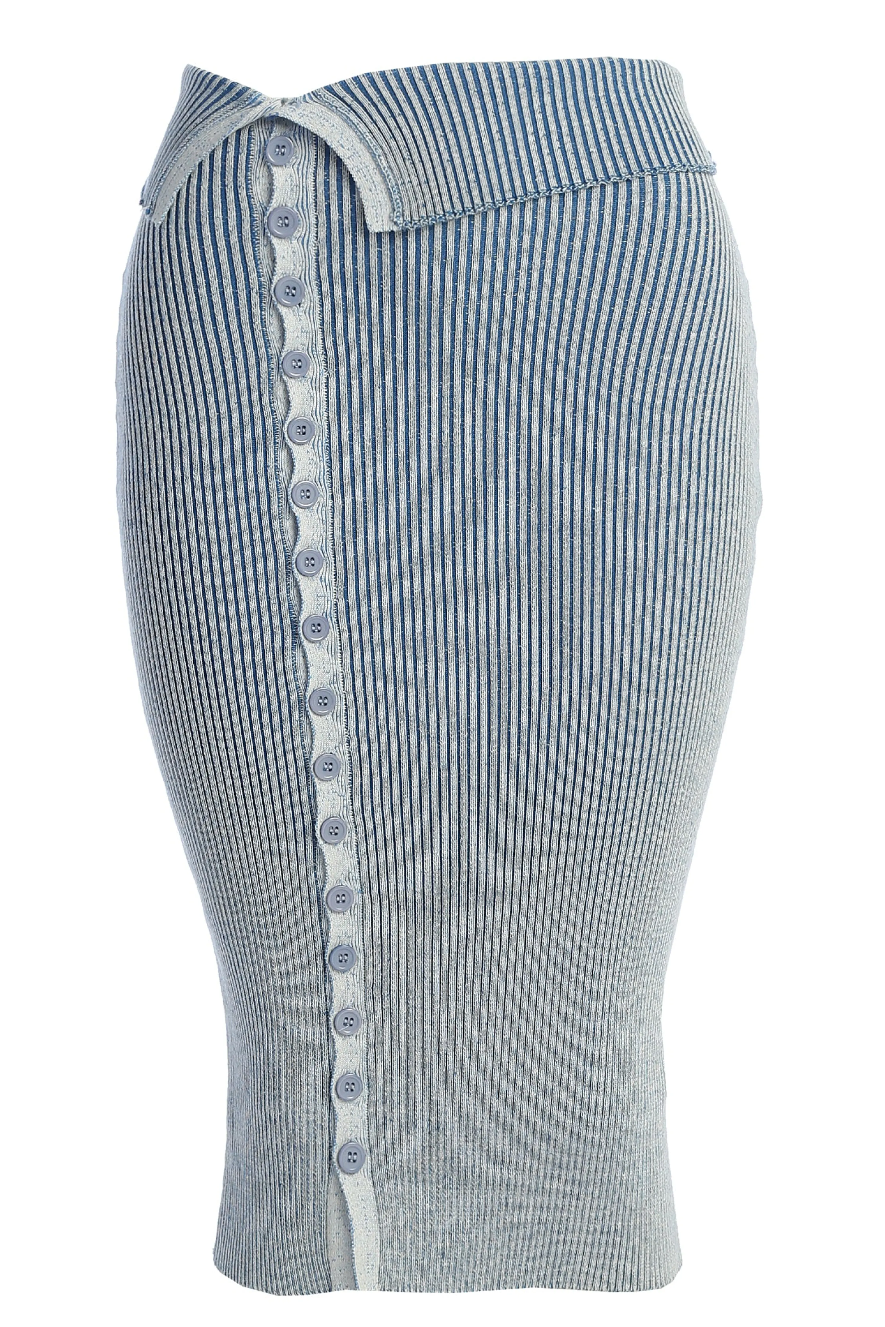 Denim/White Over The Top Skirt