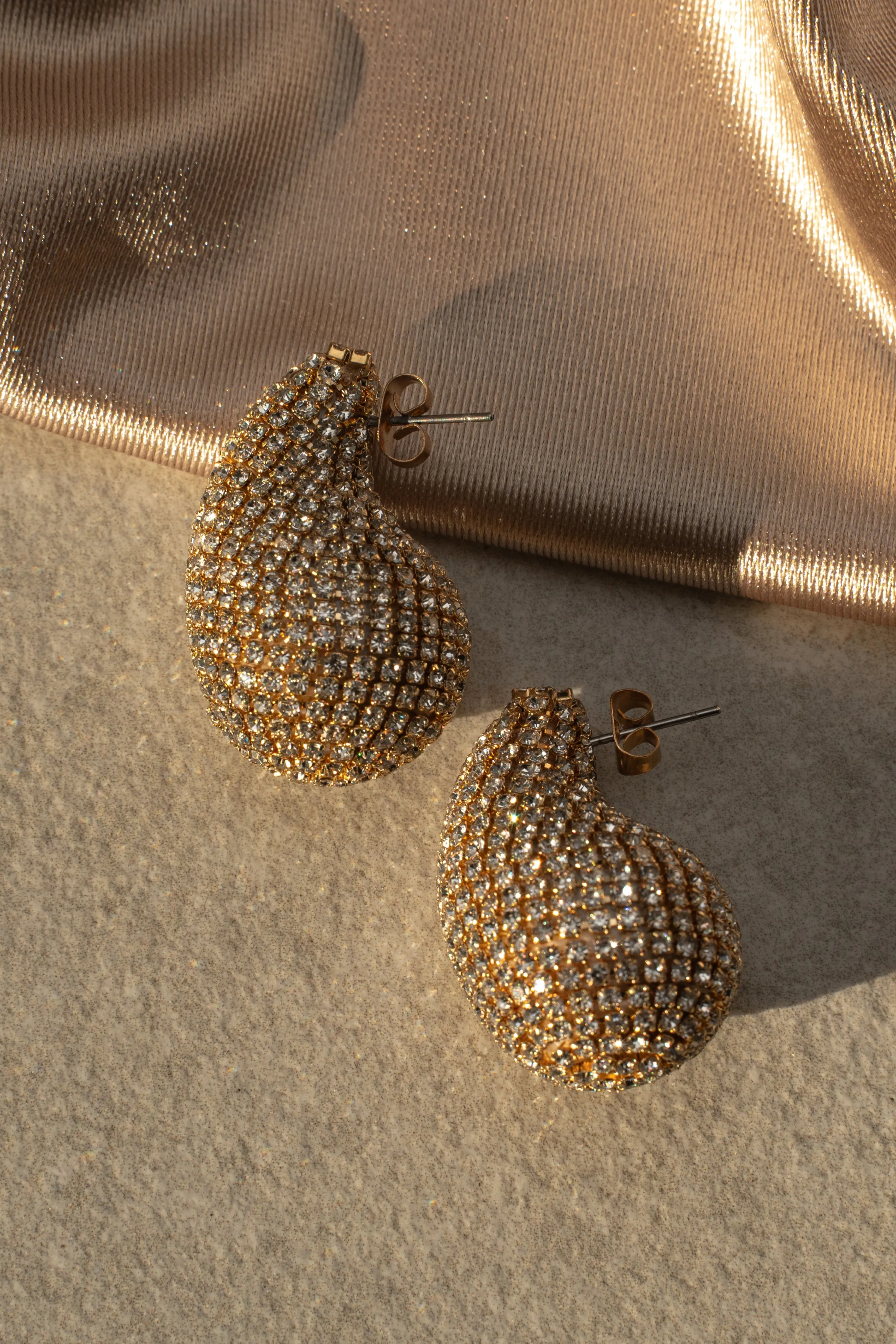 Gold Jora Paved Earrings