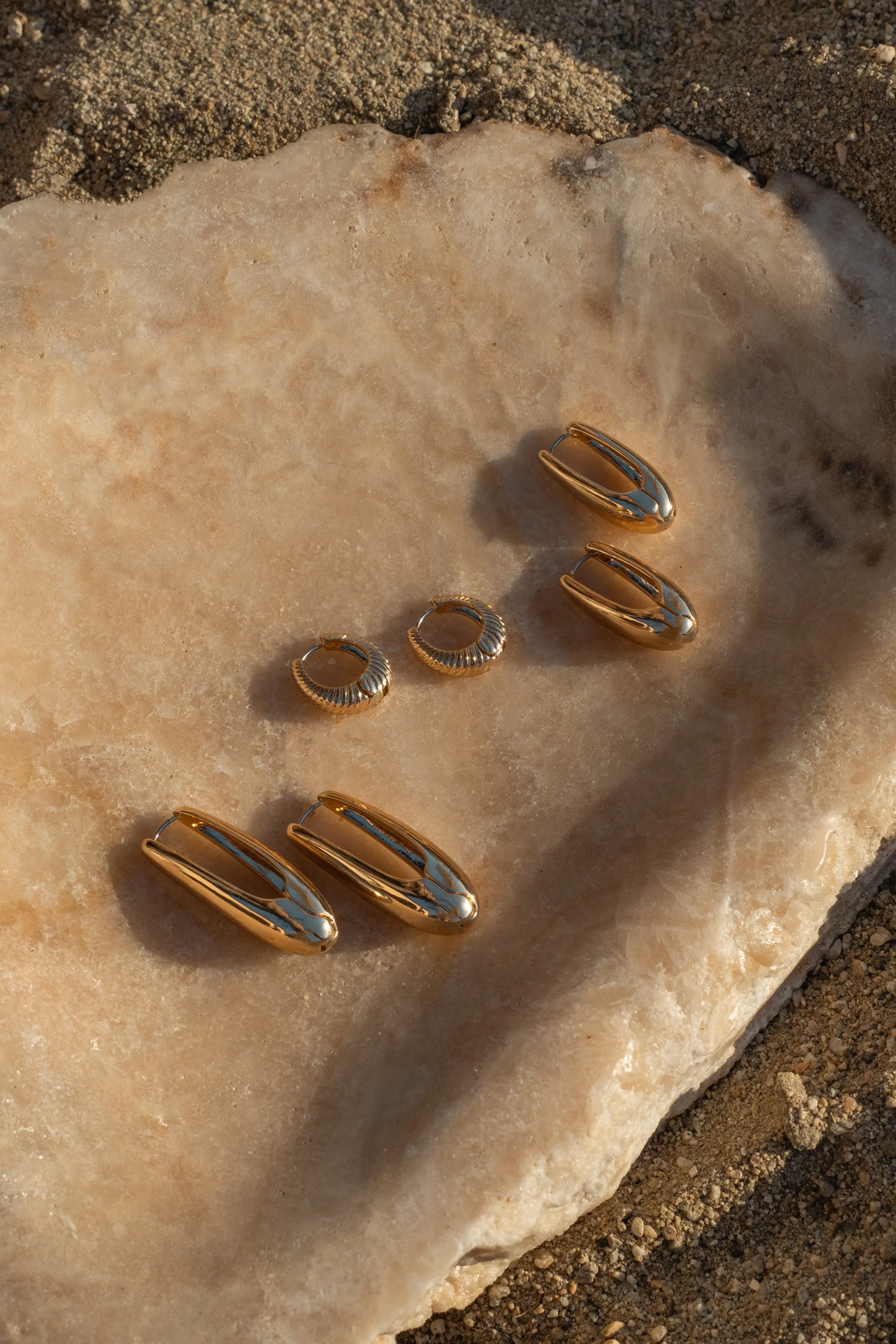 Gold Tara Earring Set