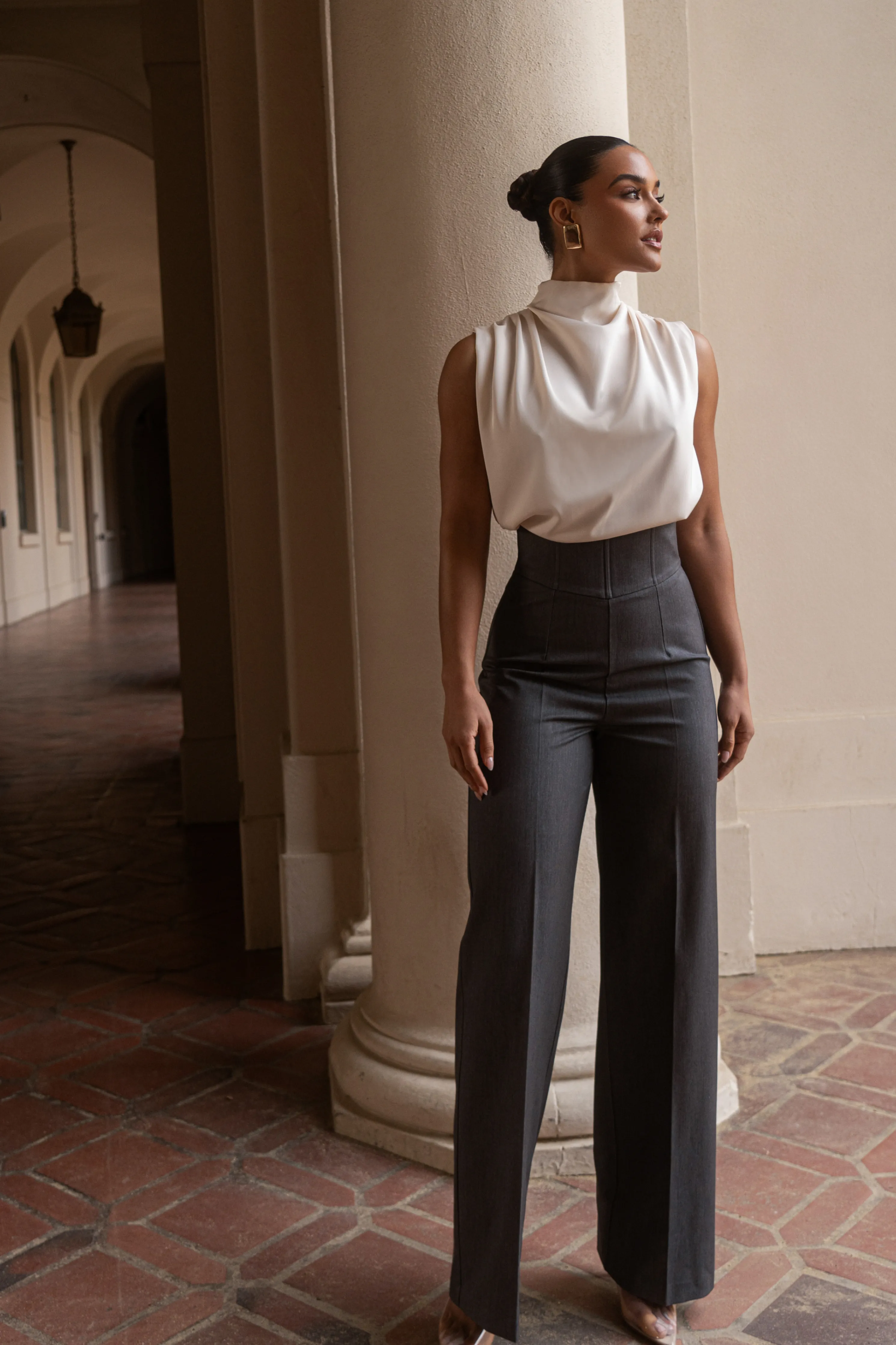 Grey Novena Woven Pants