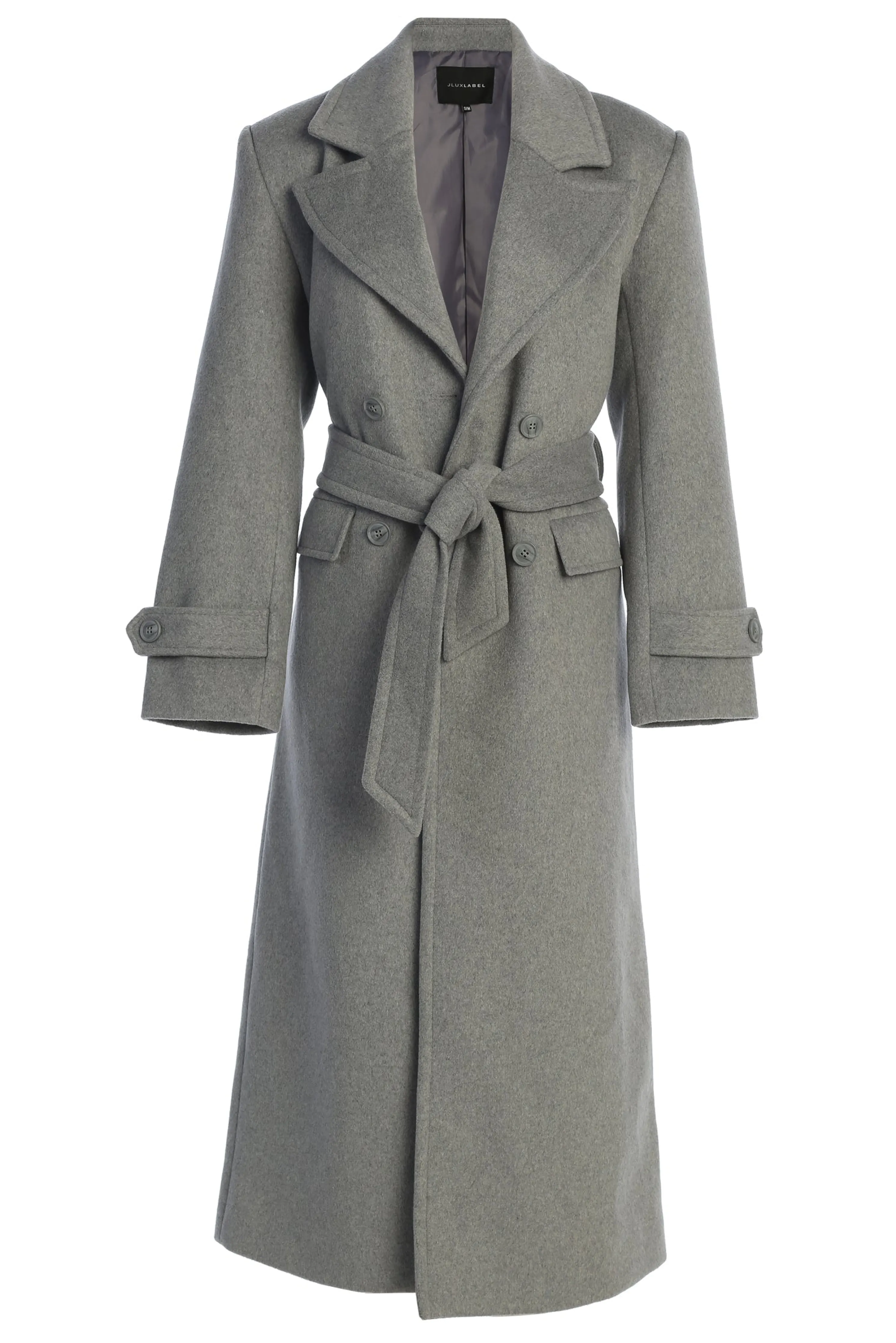 Grey Rain Or Shine Longline Coat