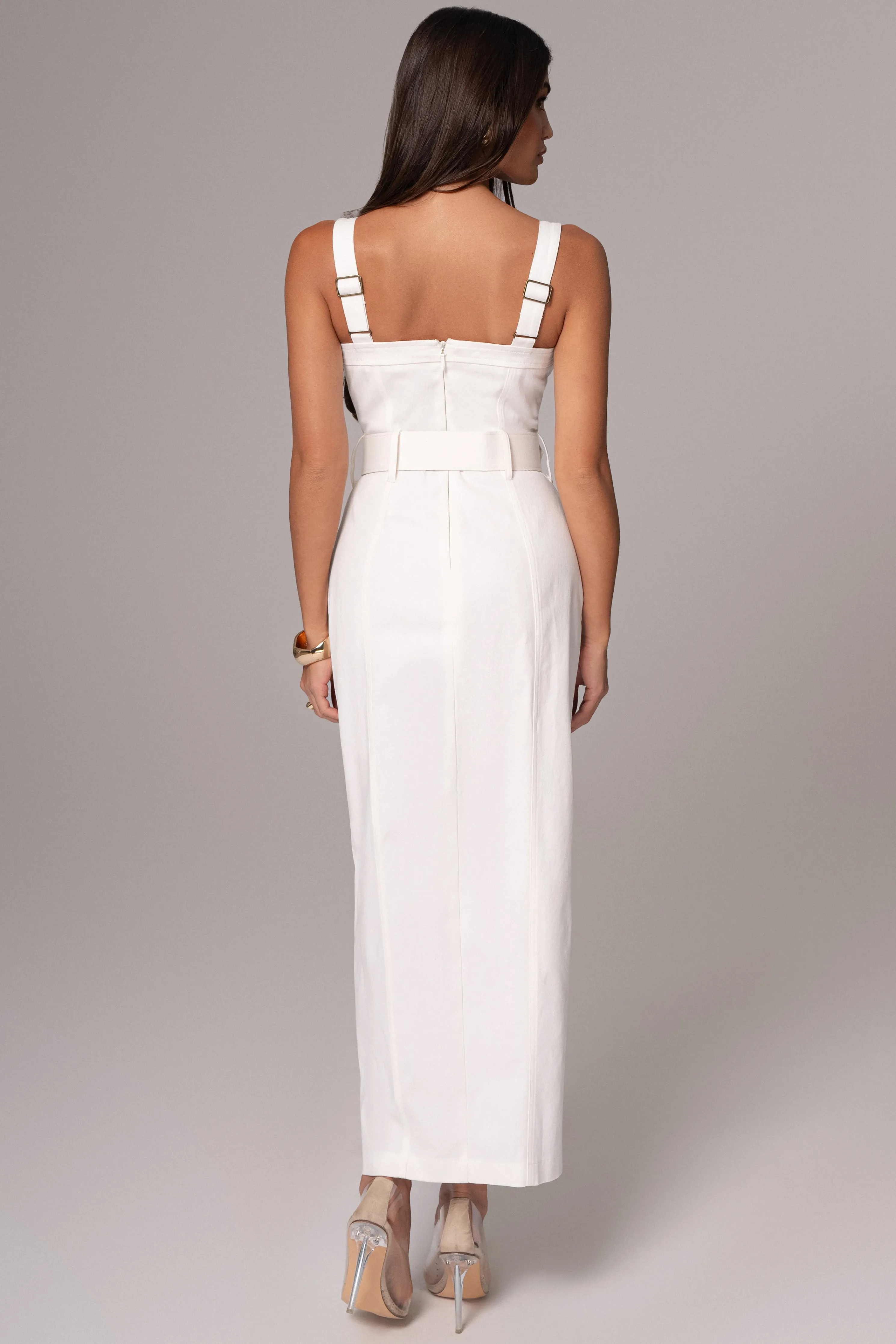 Ivory Forever Summer Belted Dress