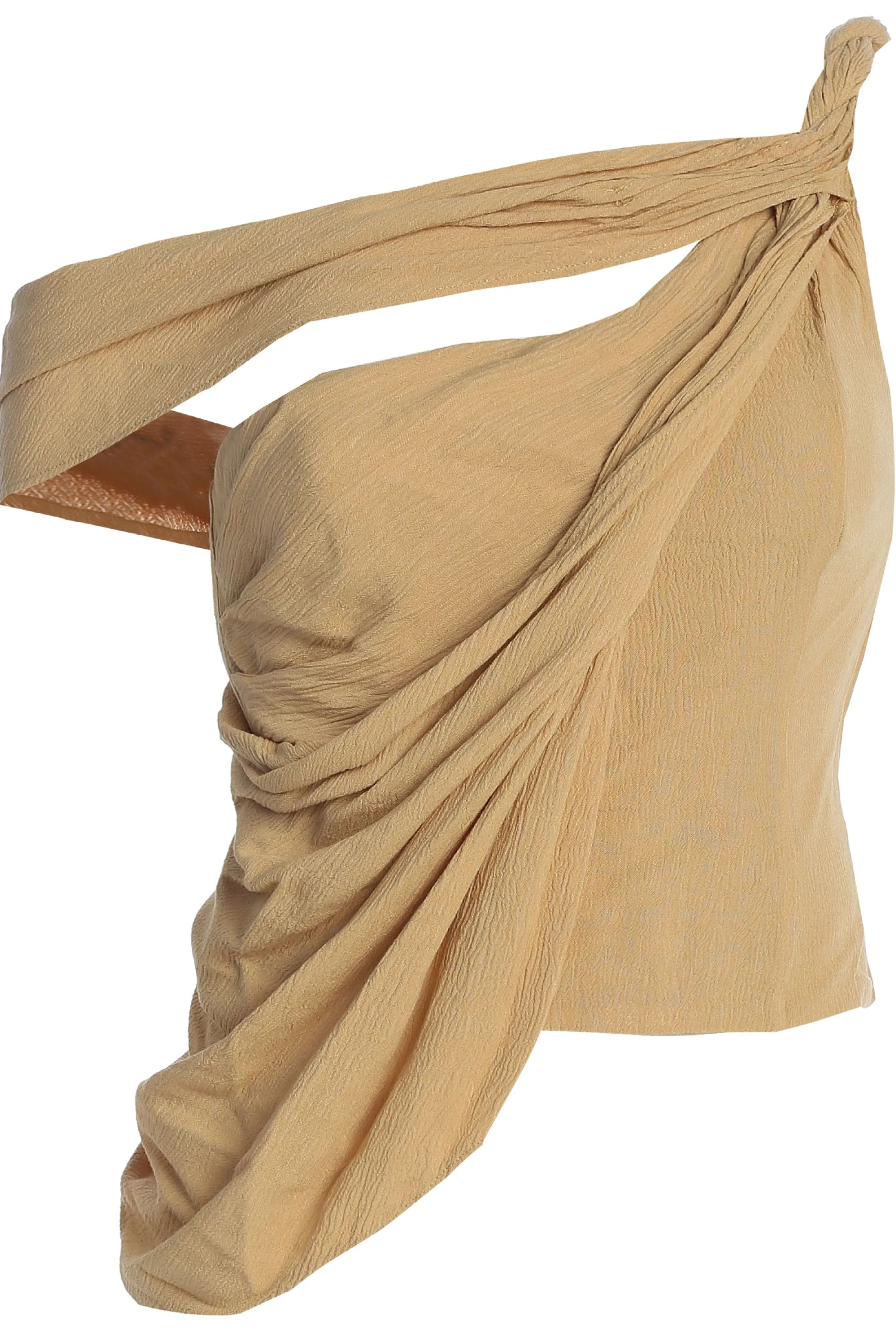 Khaki Diosa Drape Top