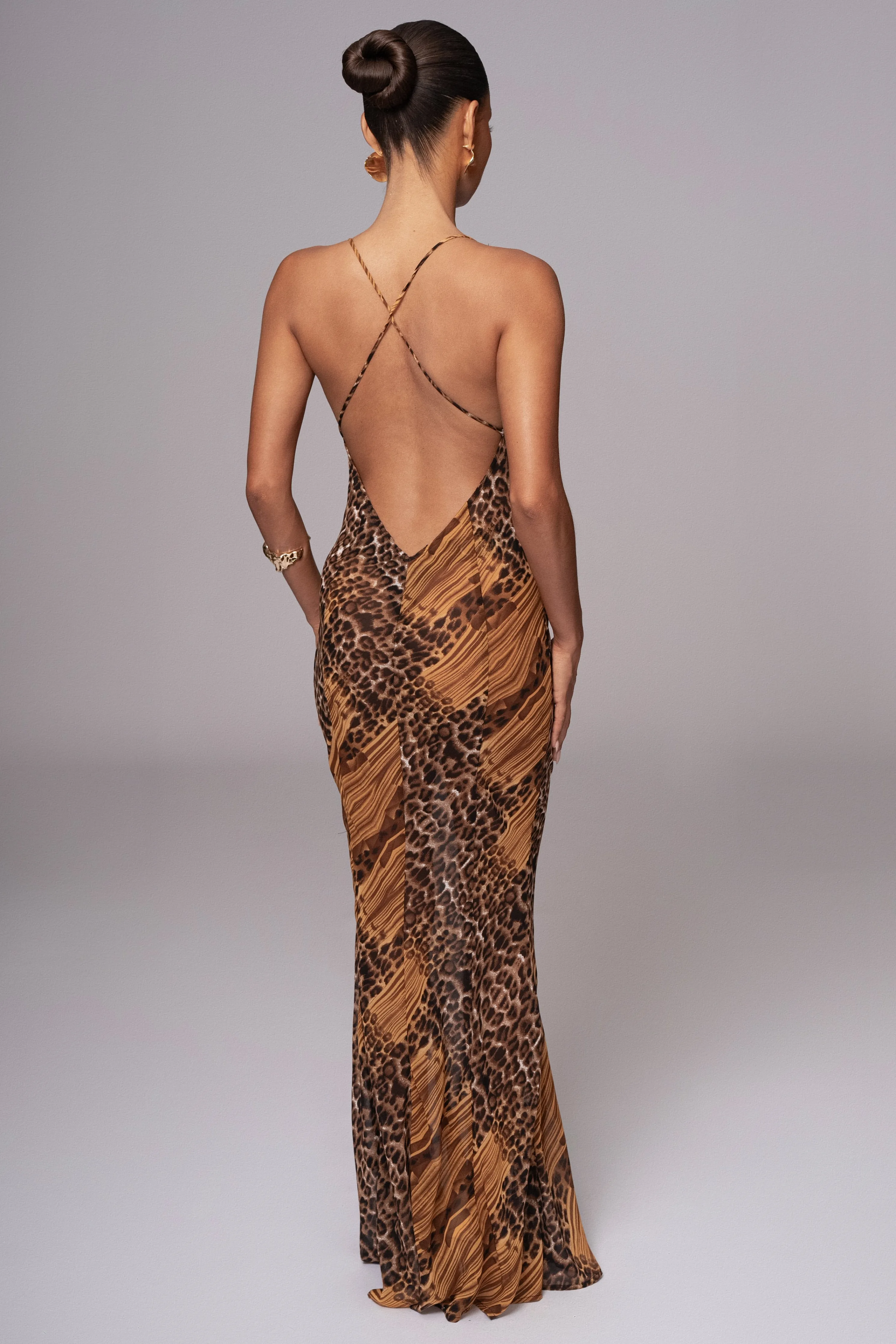 Leopard Print Keily Maxi Dress