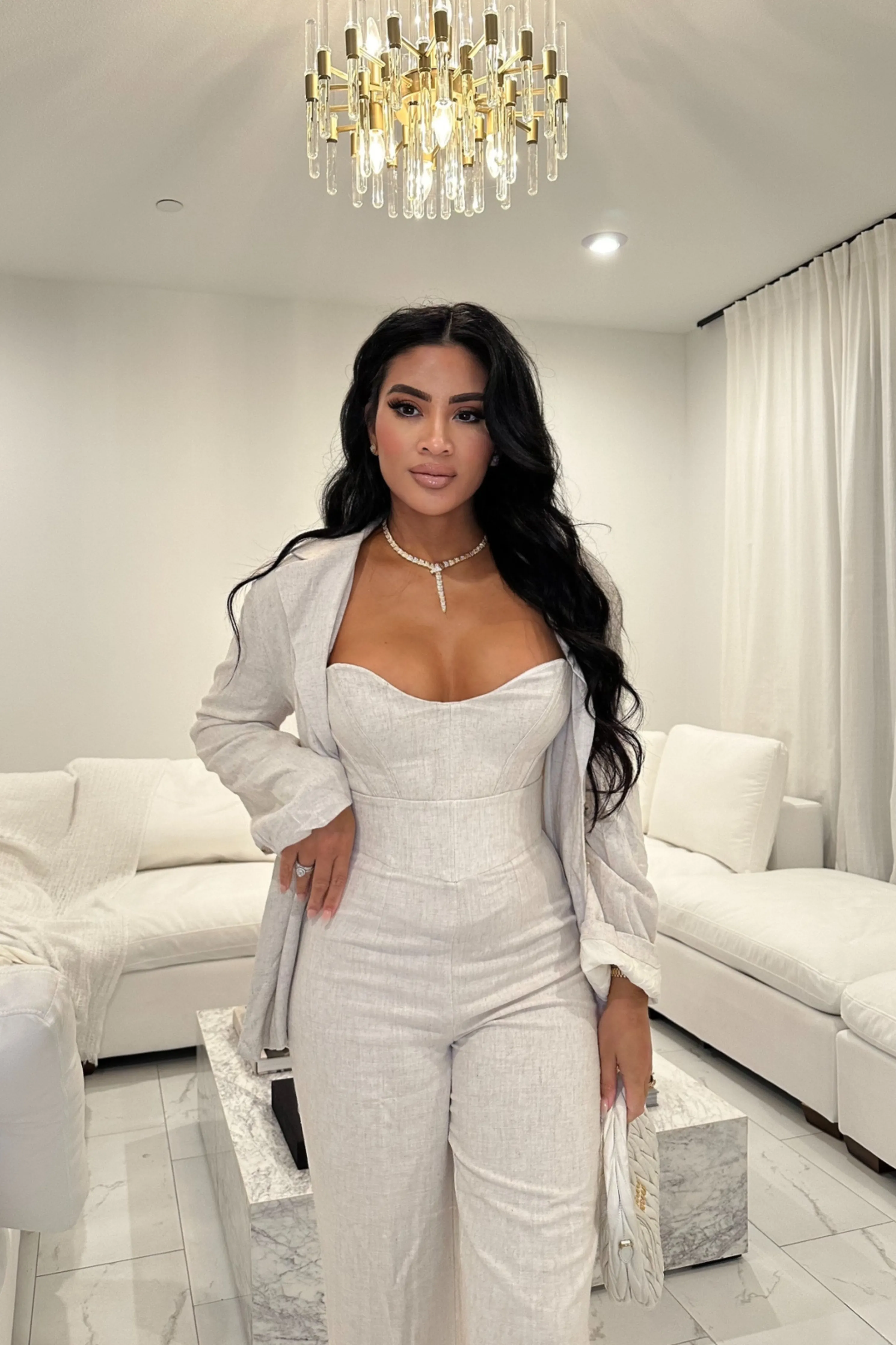 Natural Beyond The Sea Linen Corset