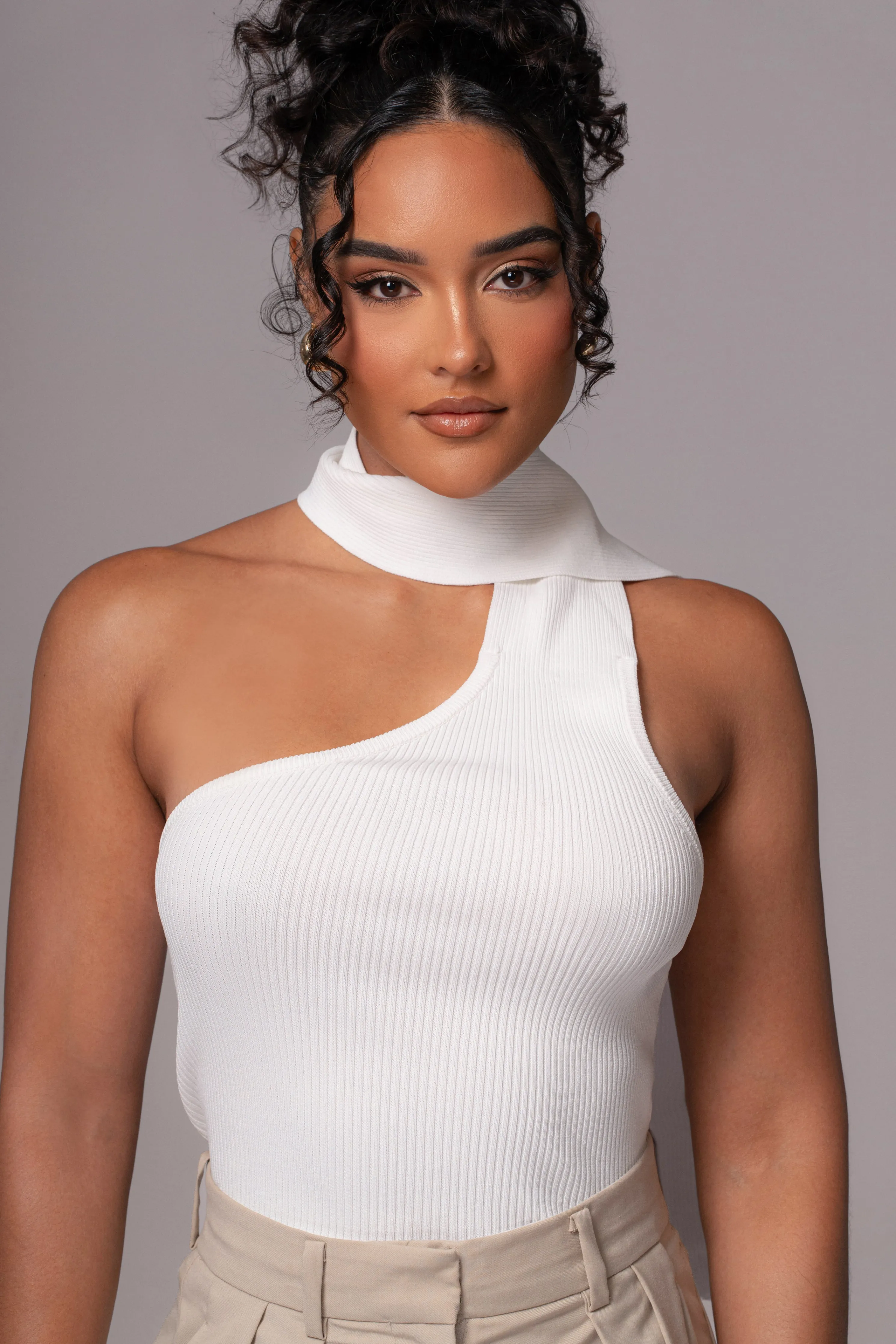 Off White Anderson Ribbed Top