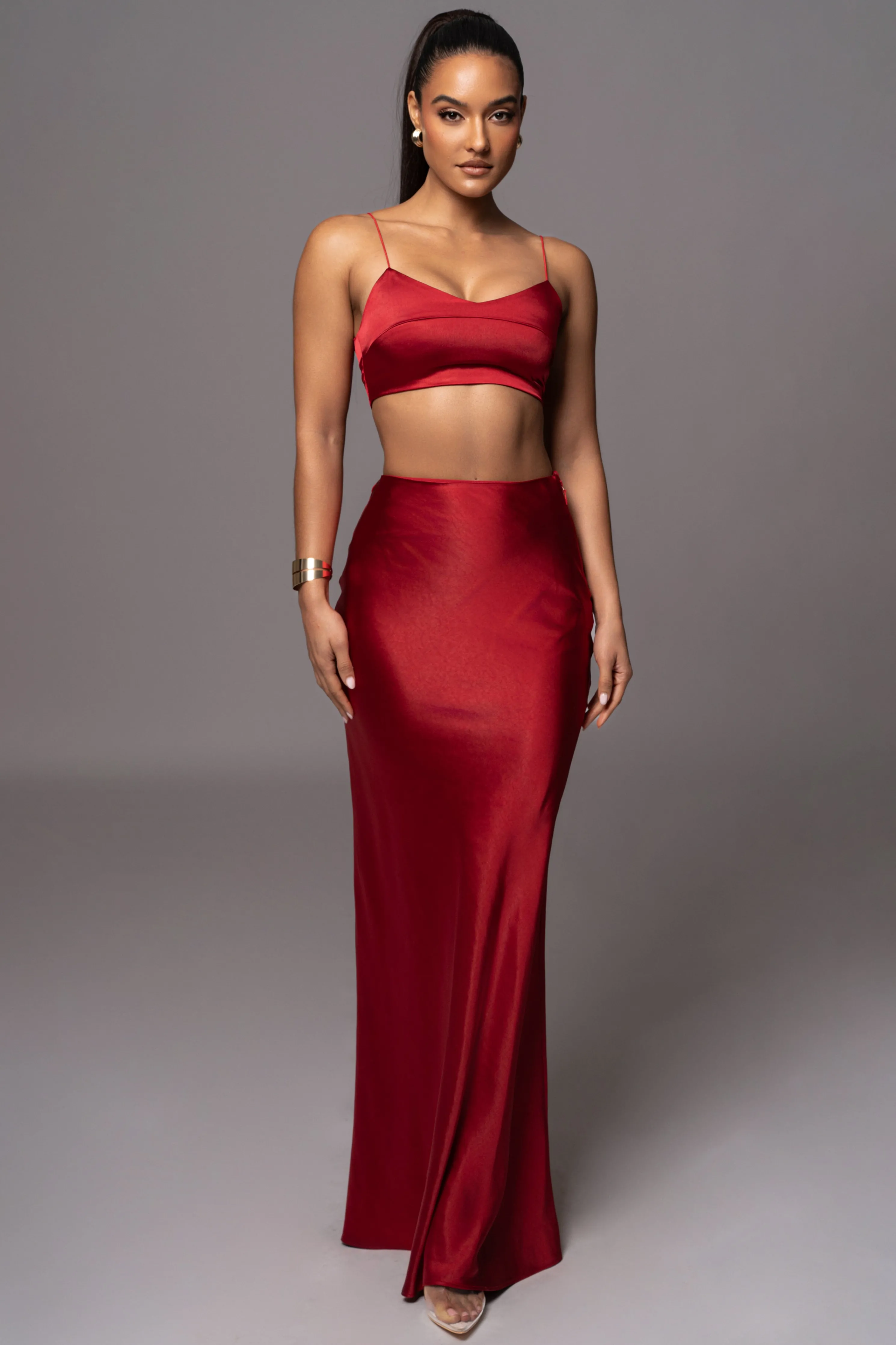 Red Isella 2-Piece Skirt Set