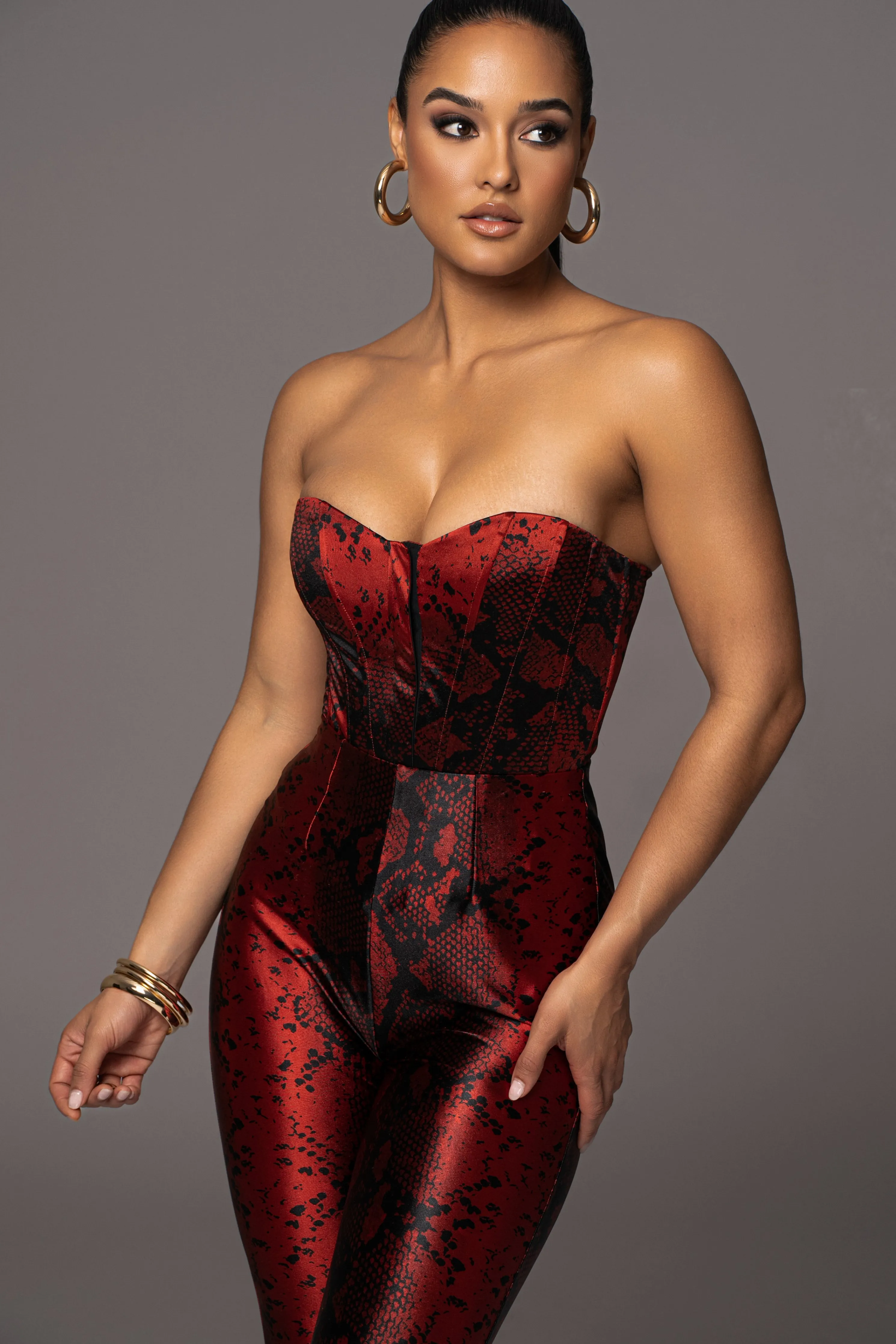 Red Stay the Night Corset