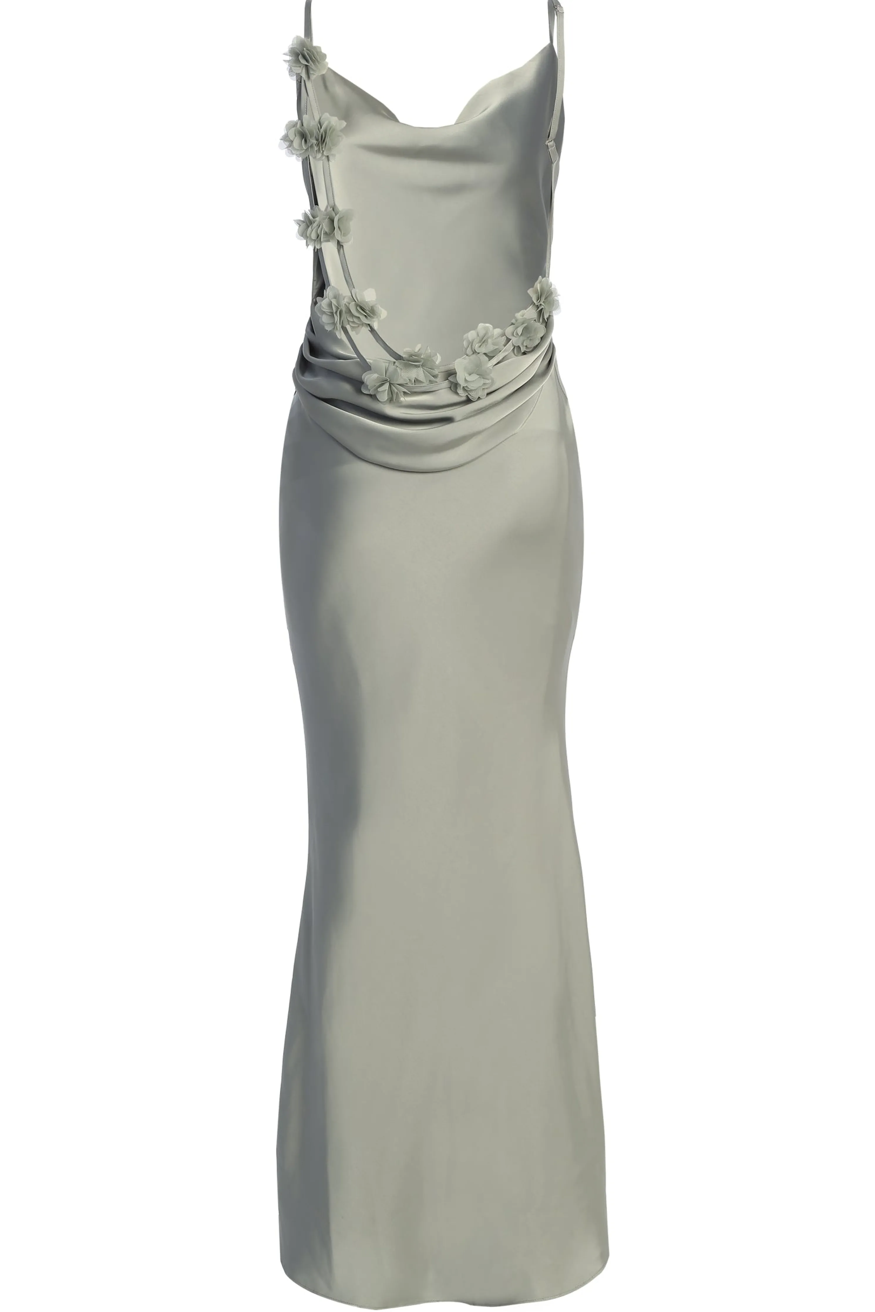 Sage Down The Aisle Satin Gown