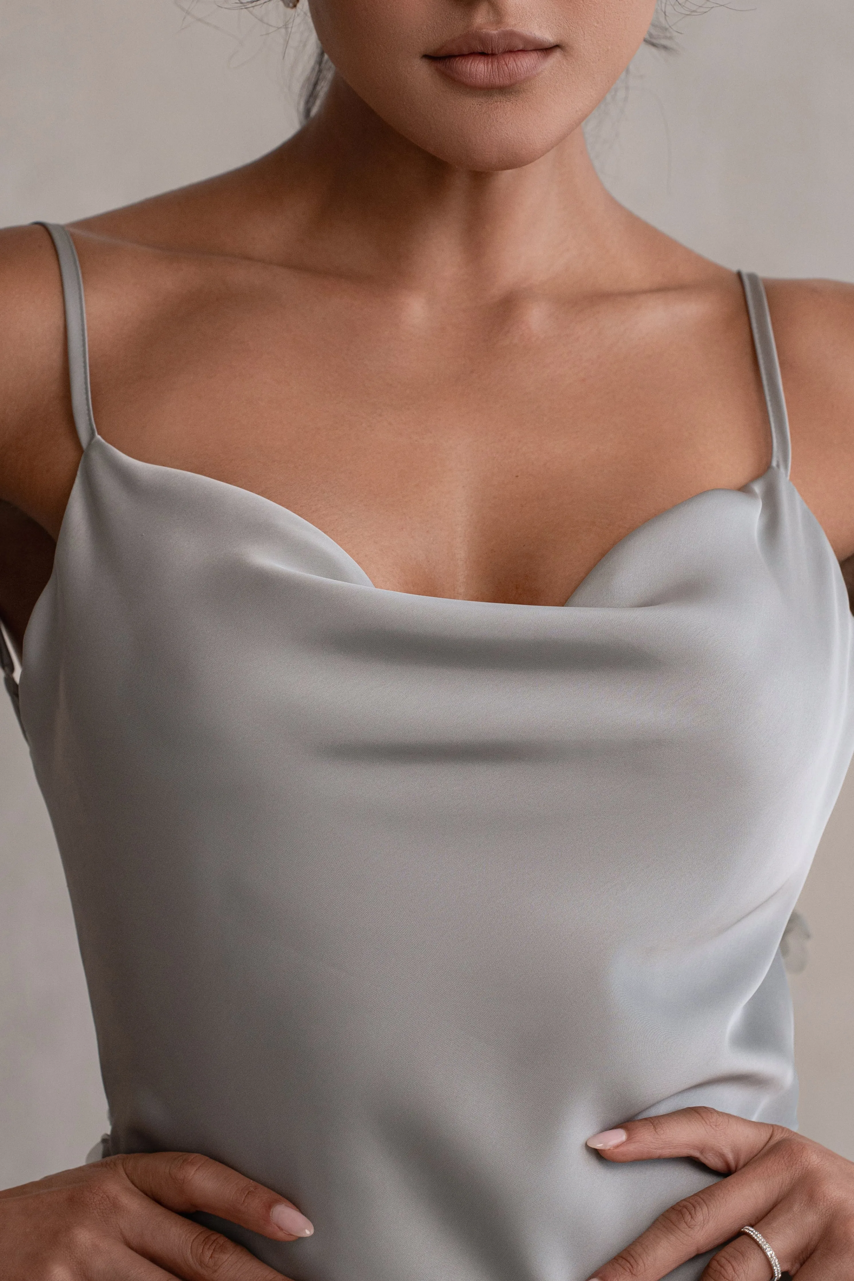 Sage Down The Aisle Satin Gown