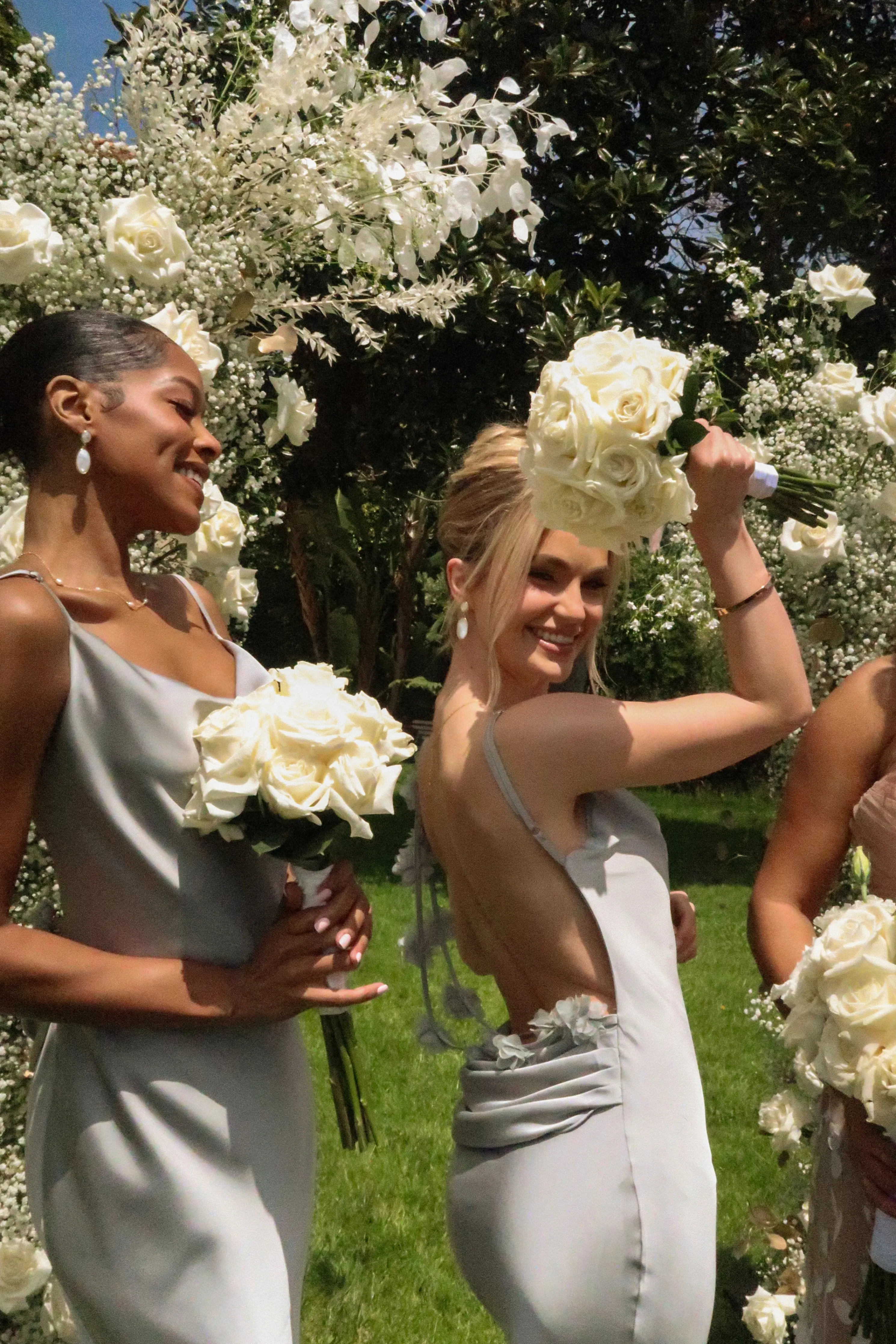 Sage Down The Aisle Satin Gown