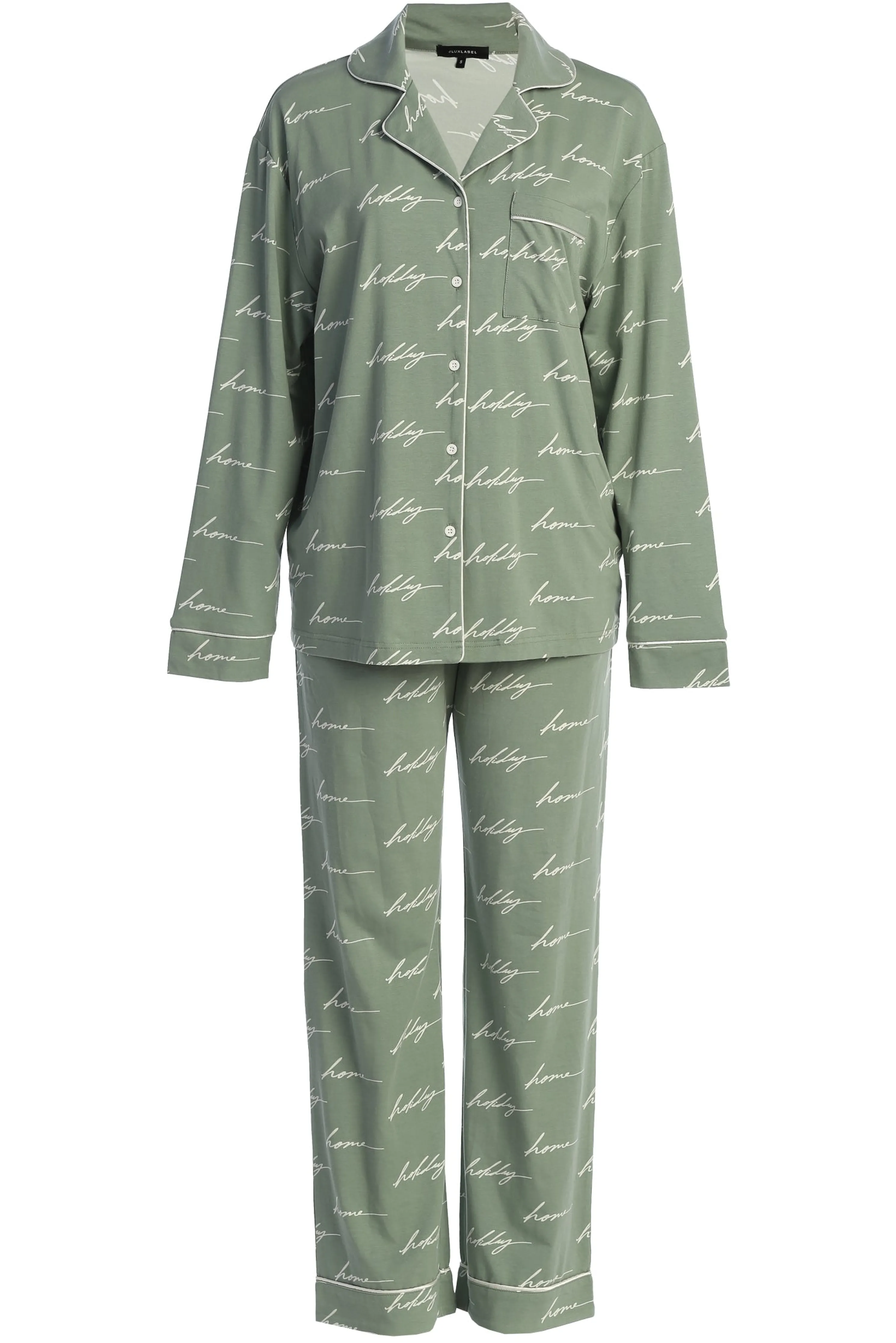 Sage Home For The Holidays Adult Pajama Set