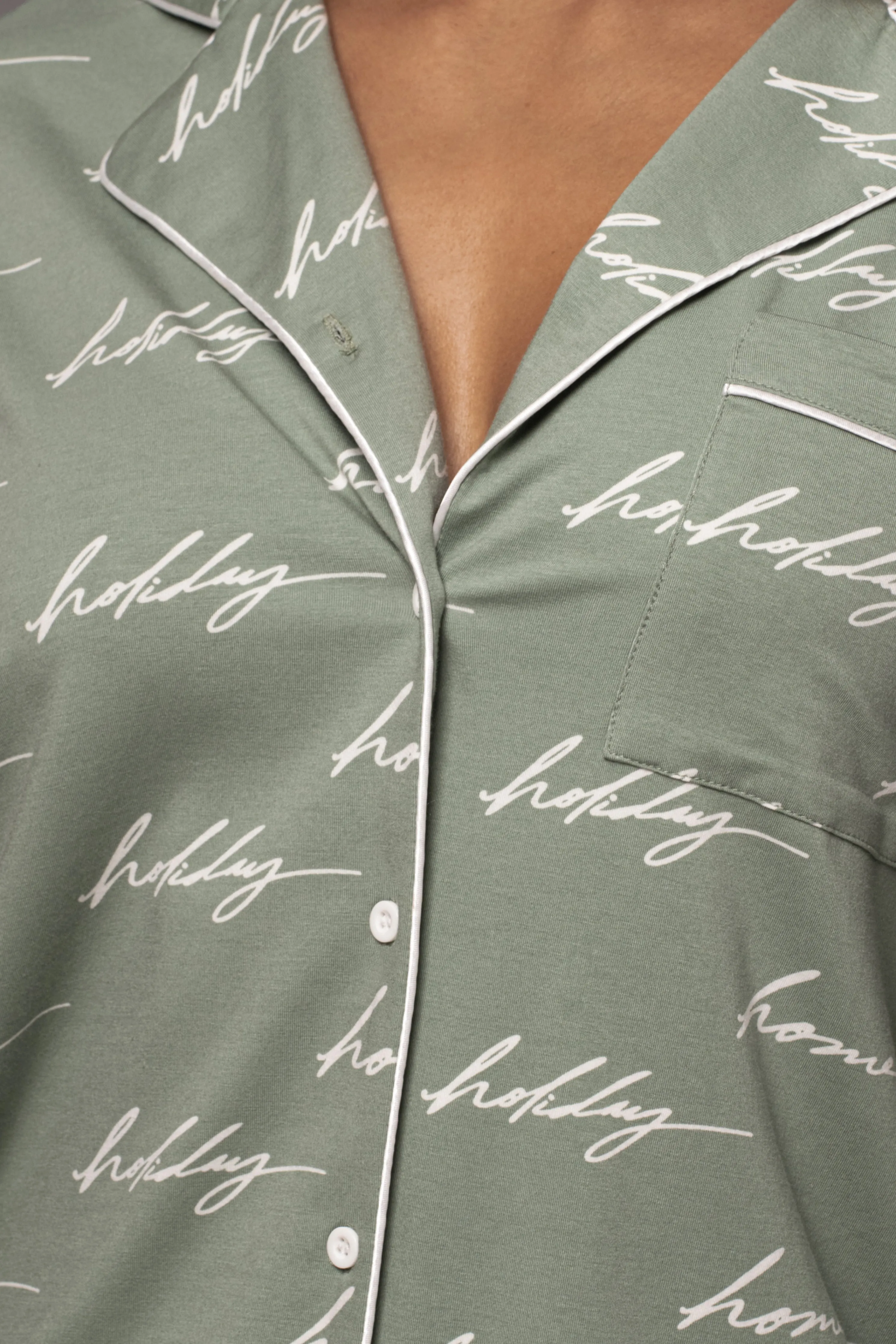 Sage Home For The Holidays Adult Pajama Set