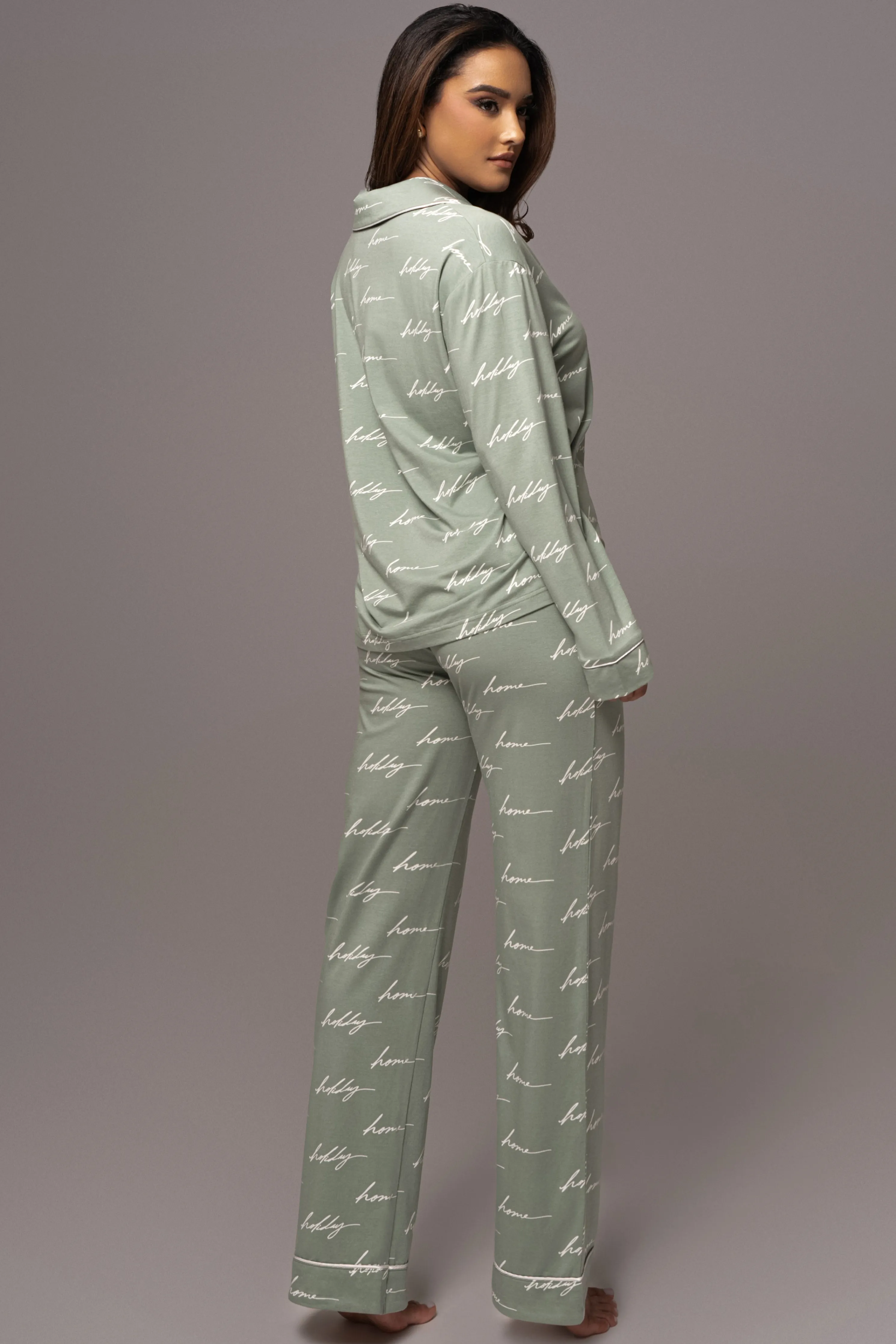 Sage Home For The Holidays Adult Pajama Set