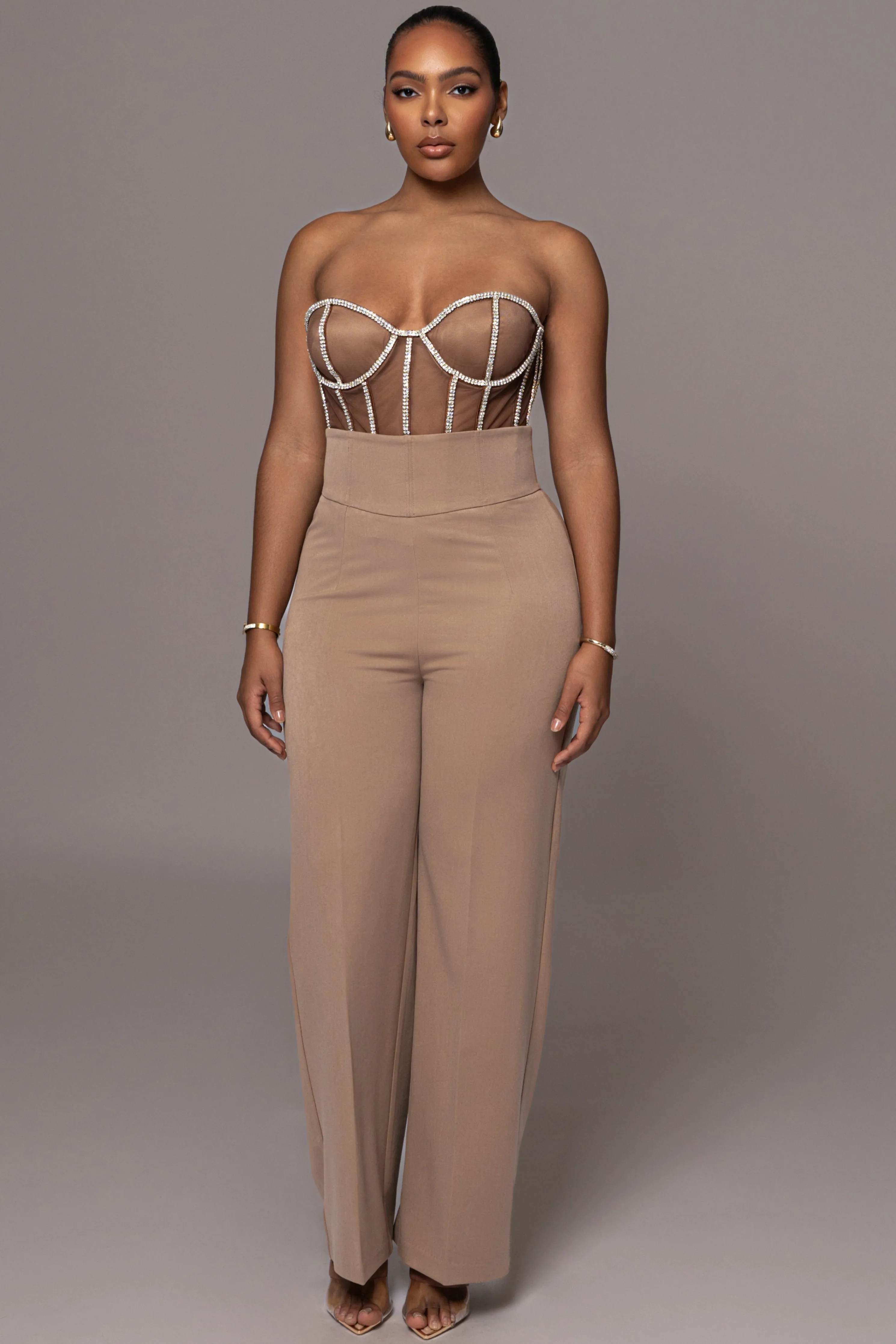 Tan Novena Woven Pants