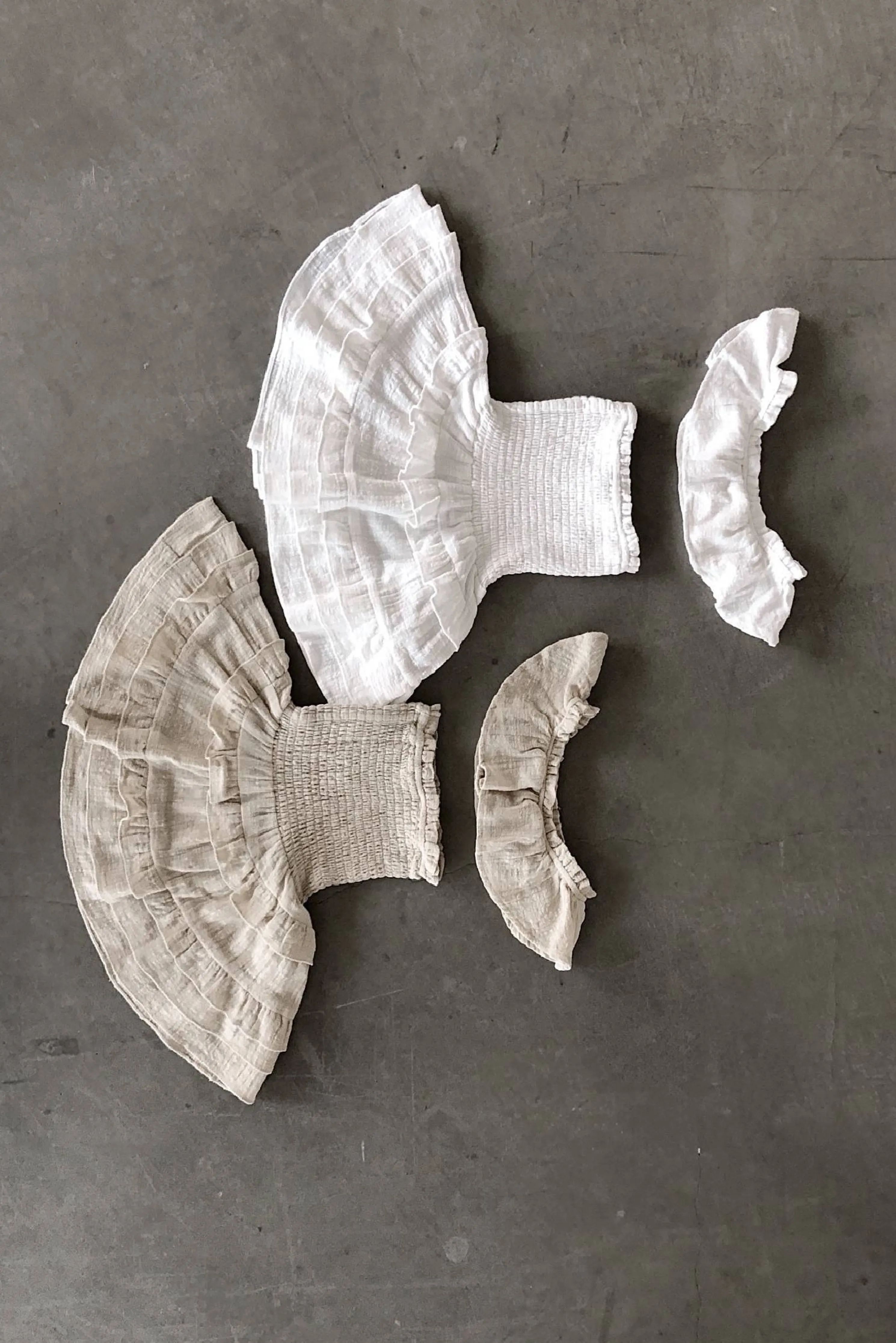 White Emily Ruffled Skirt Set