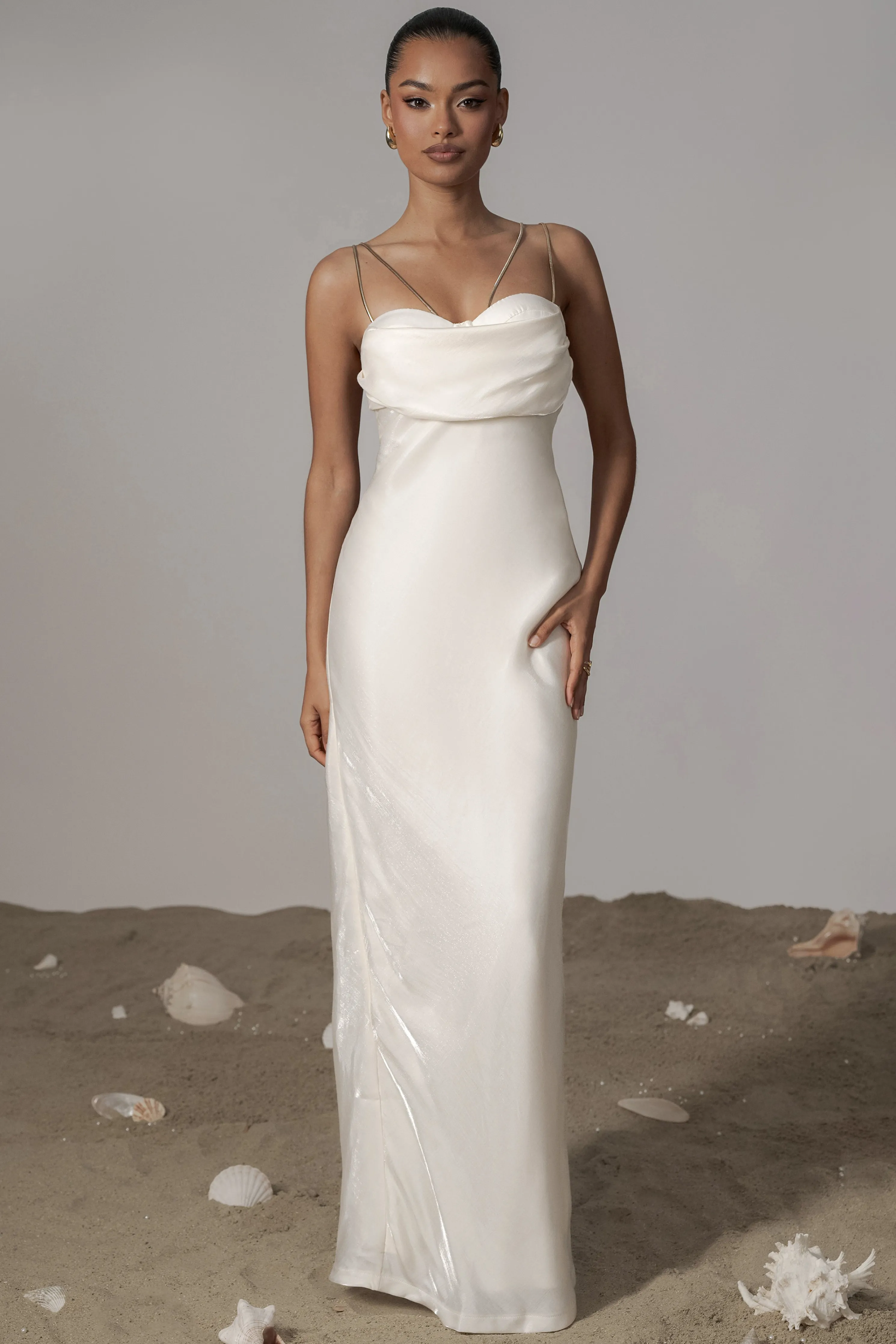 White Iridescent Visions Of You Dress